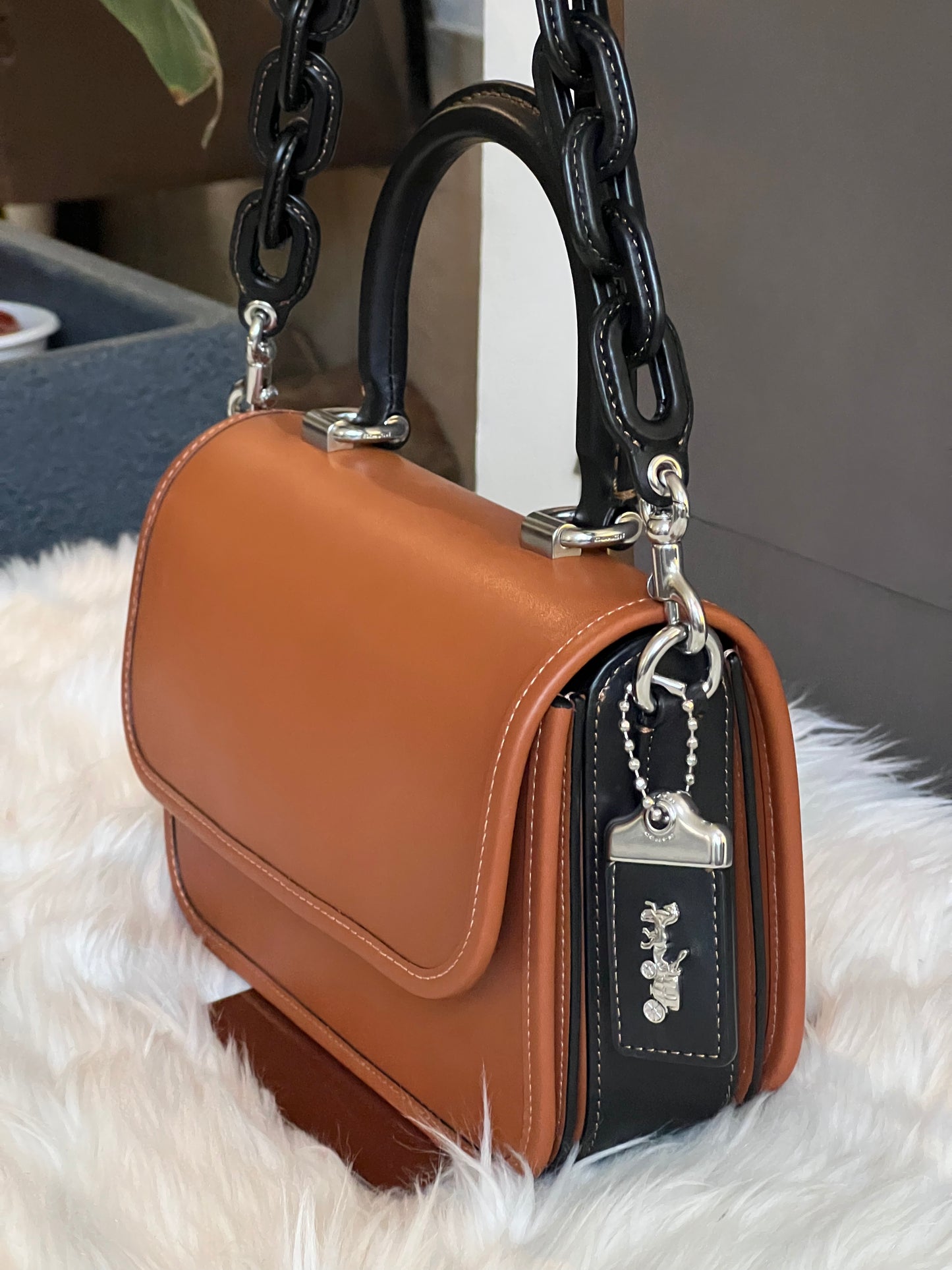 Coach Rogue Top Handle in Colorblock