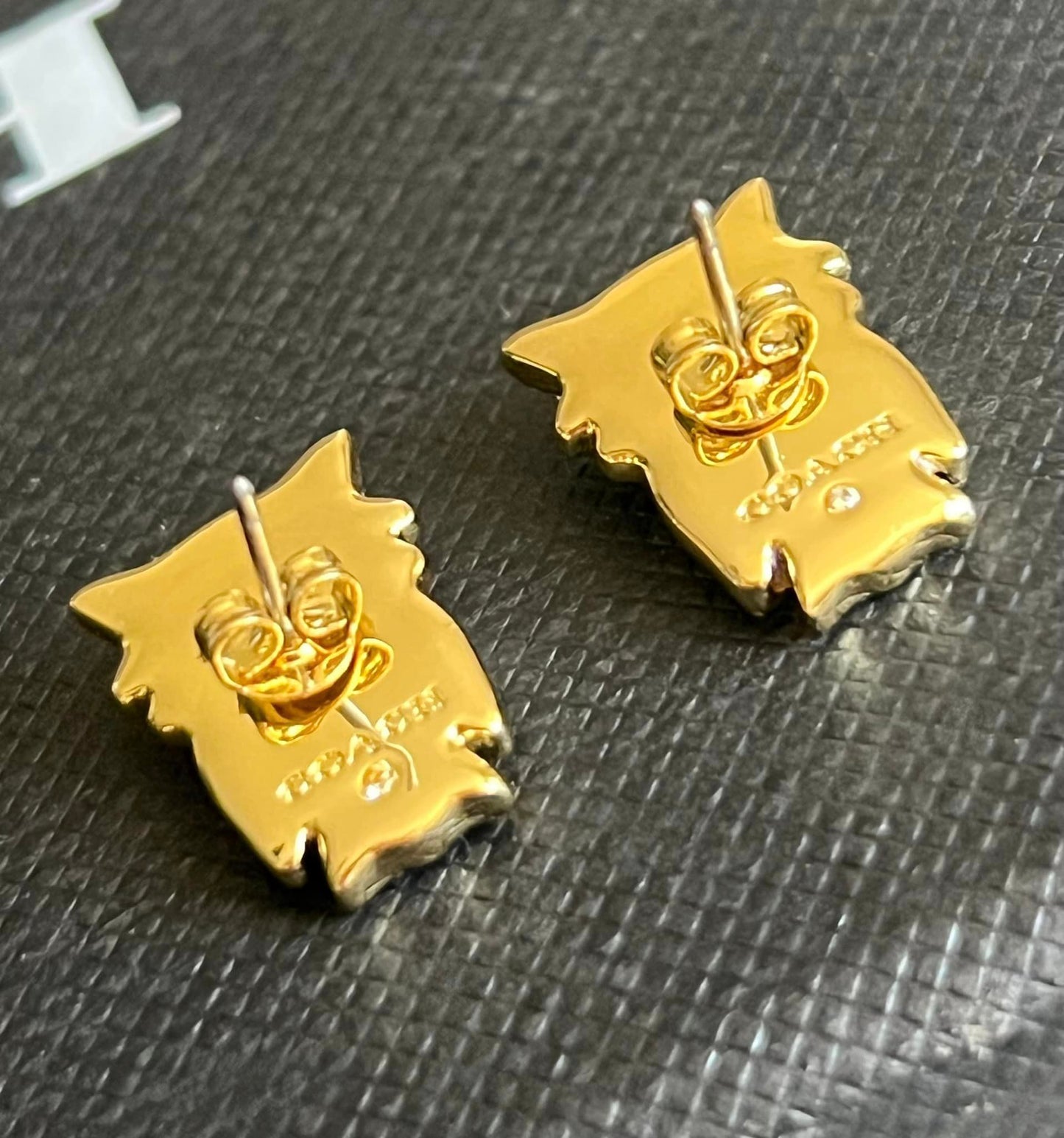 Coach Pavé Owl Stud Earrings