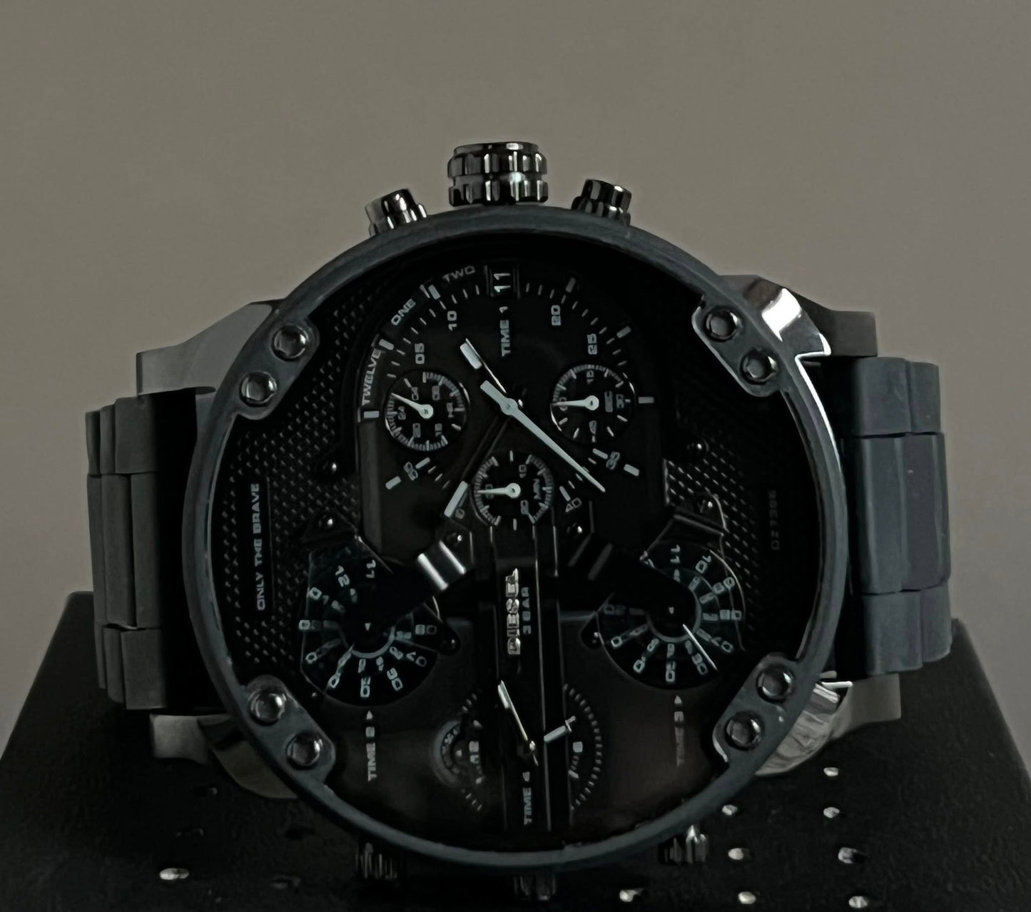 Diesel Men’s Mr. Daddy 2.0 Chronograph Black Dial Watch