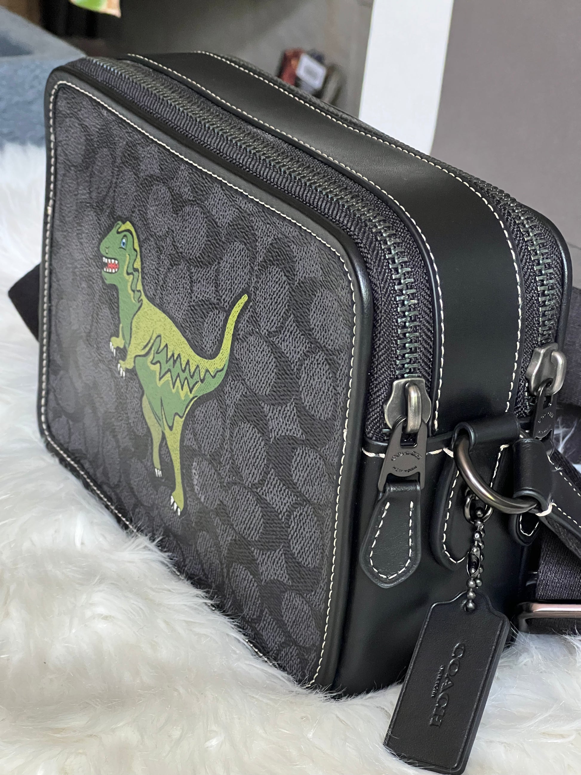 Coach Charter Crossbody 24 Signature Canvas with Rexy Club de Mode