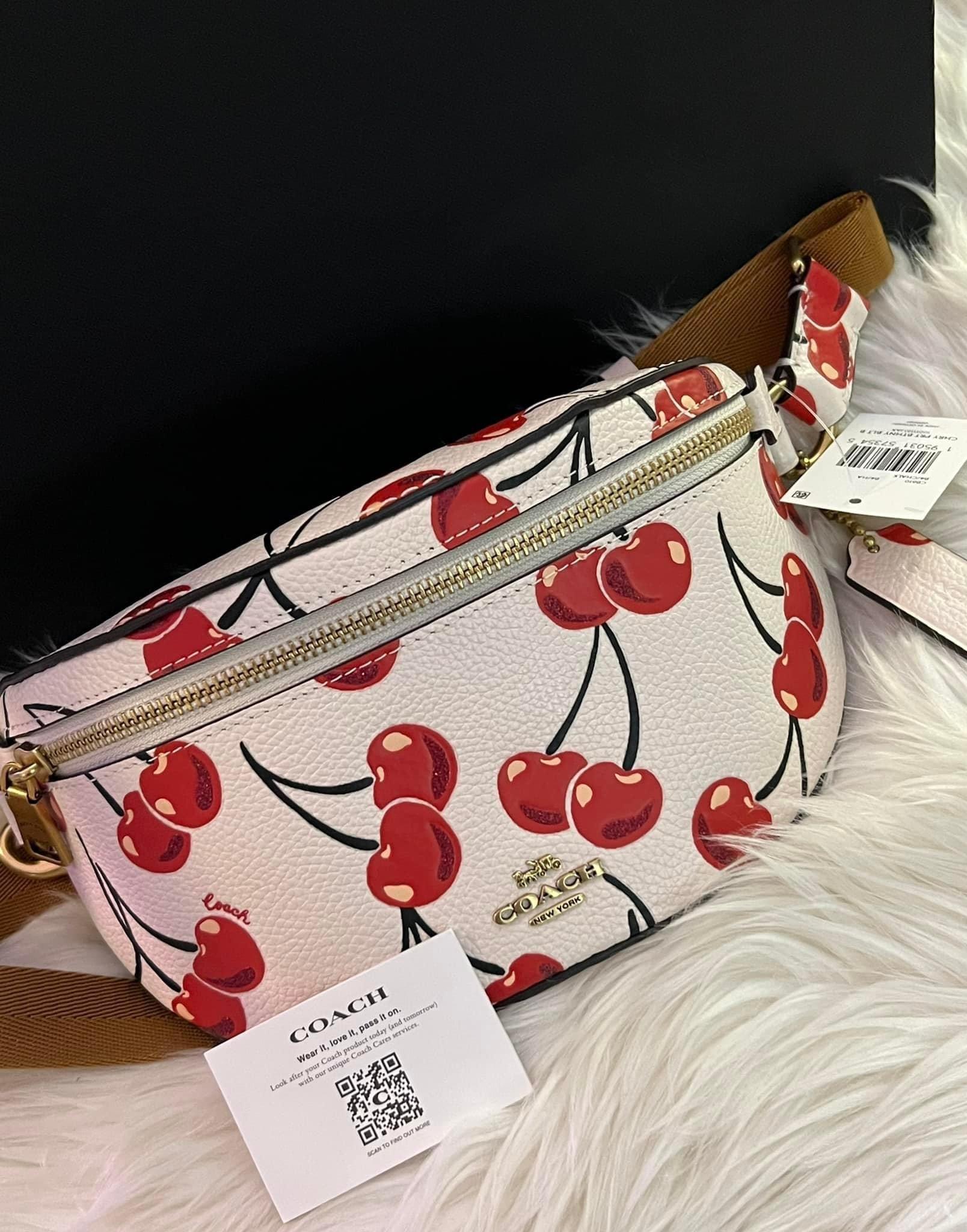 Coach Bethany Belt Bag With shops Cherry Print