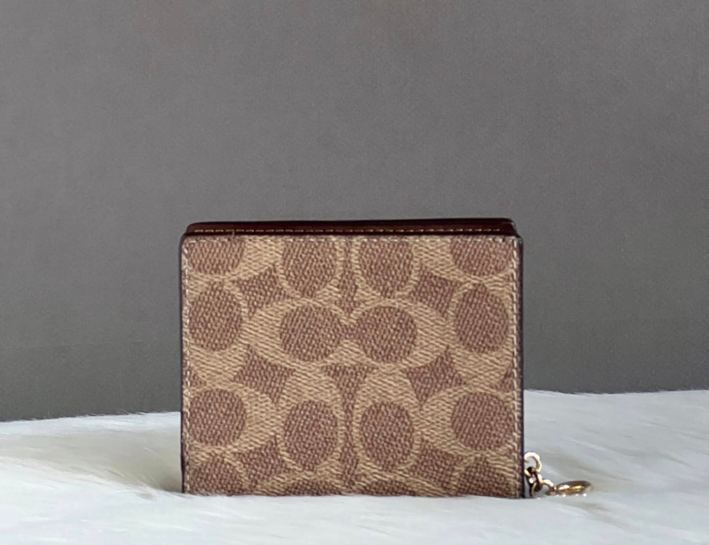 Coach Snap Wallet In Signature Canvas