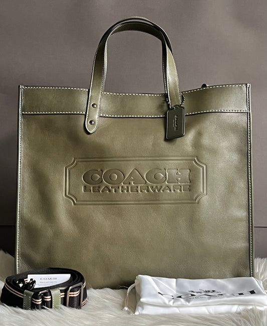 Coach Field Tote 40 with Coach Badge