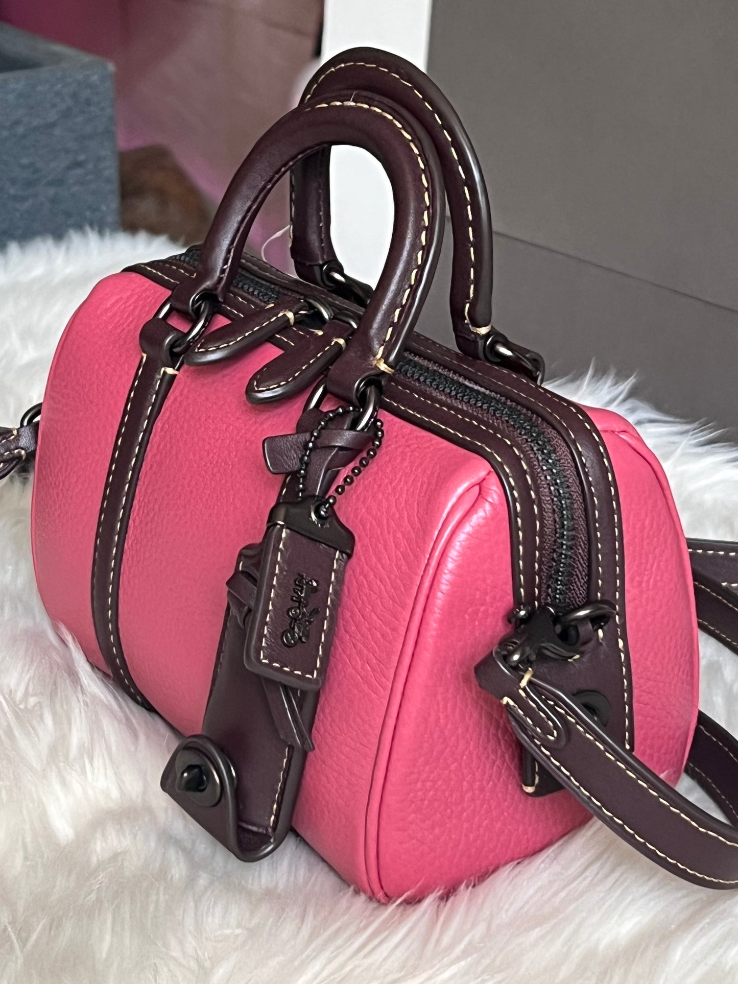 Coach Ruby Satchel 18 in Colorblock