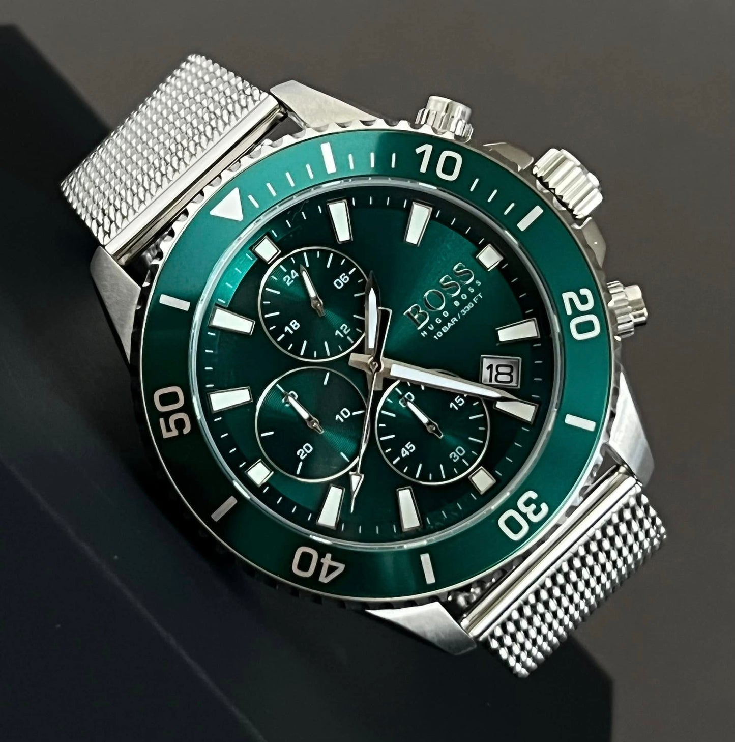 Hugo Boss Men’s Admiral Green Face Watch