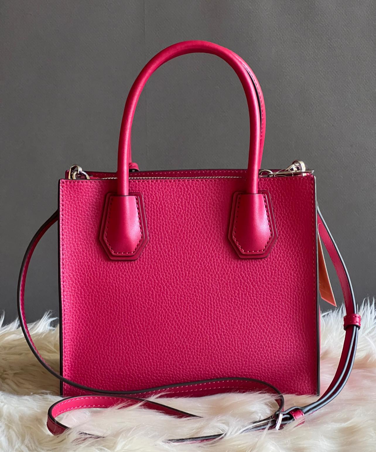 Michael Kors Mercer Medium Pebbled Leather Crossbody Bag