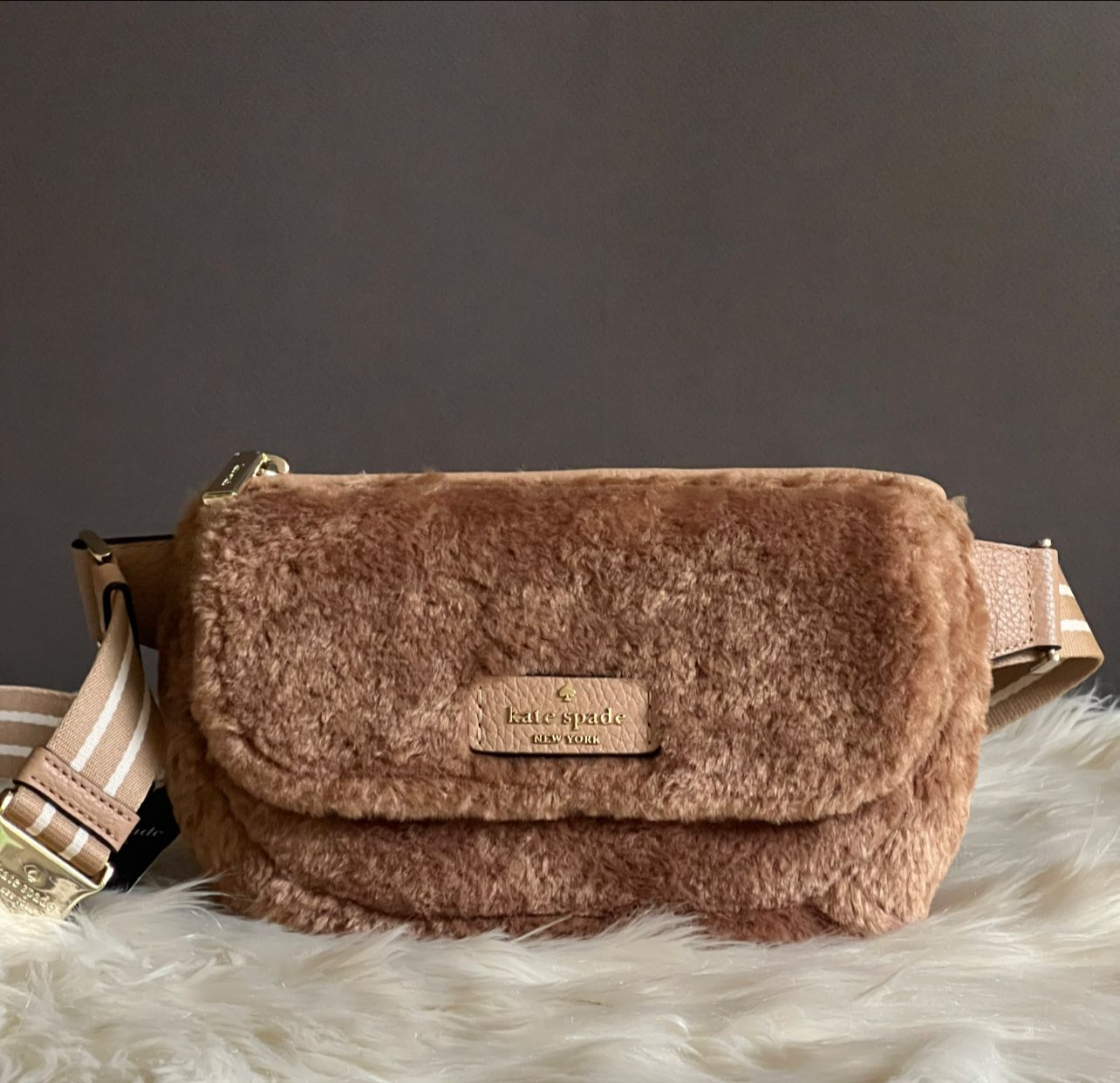 Kate Spade Faux Fur Belt Bag