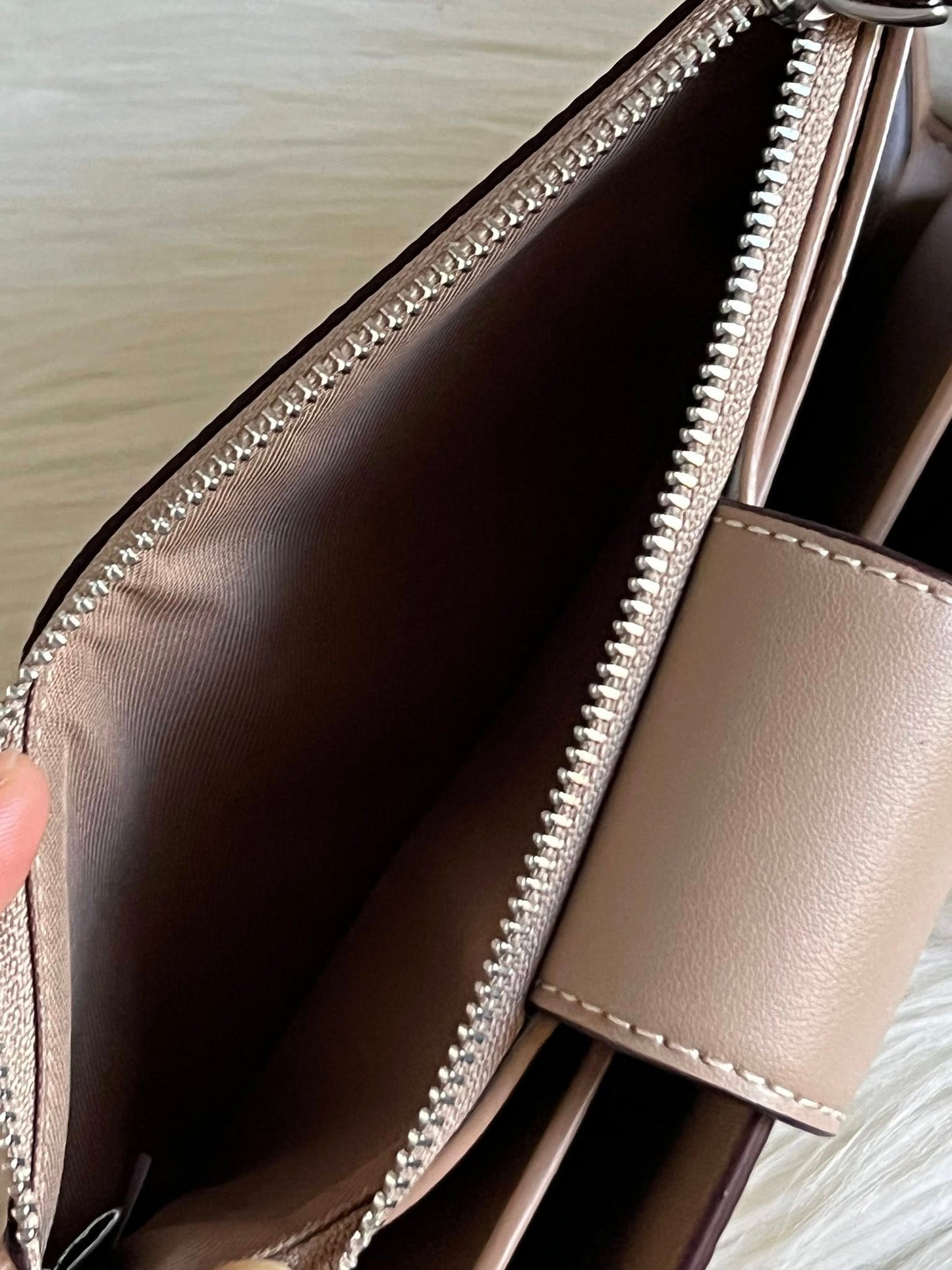 Coach Phone Wallet In Signature Canvas