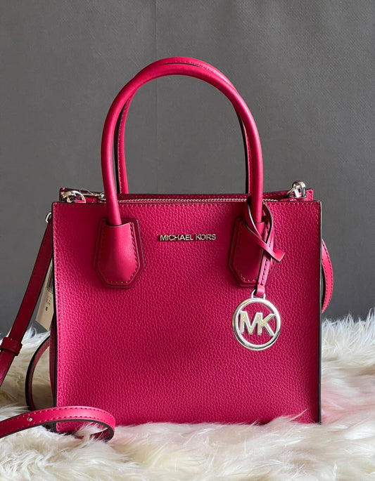 Michael Kors Mercer Medium Pebbled Leather Crossbody Bag