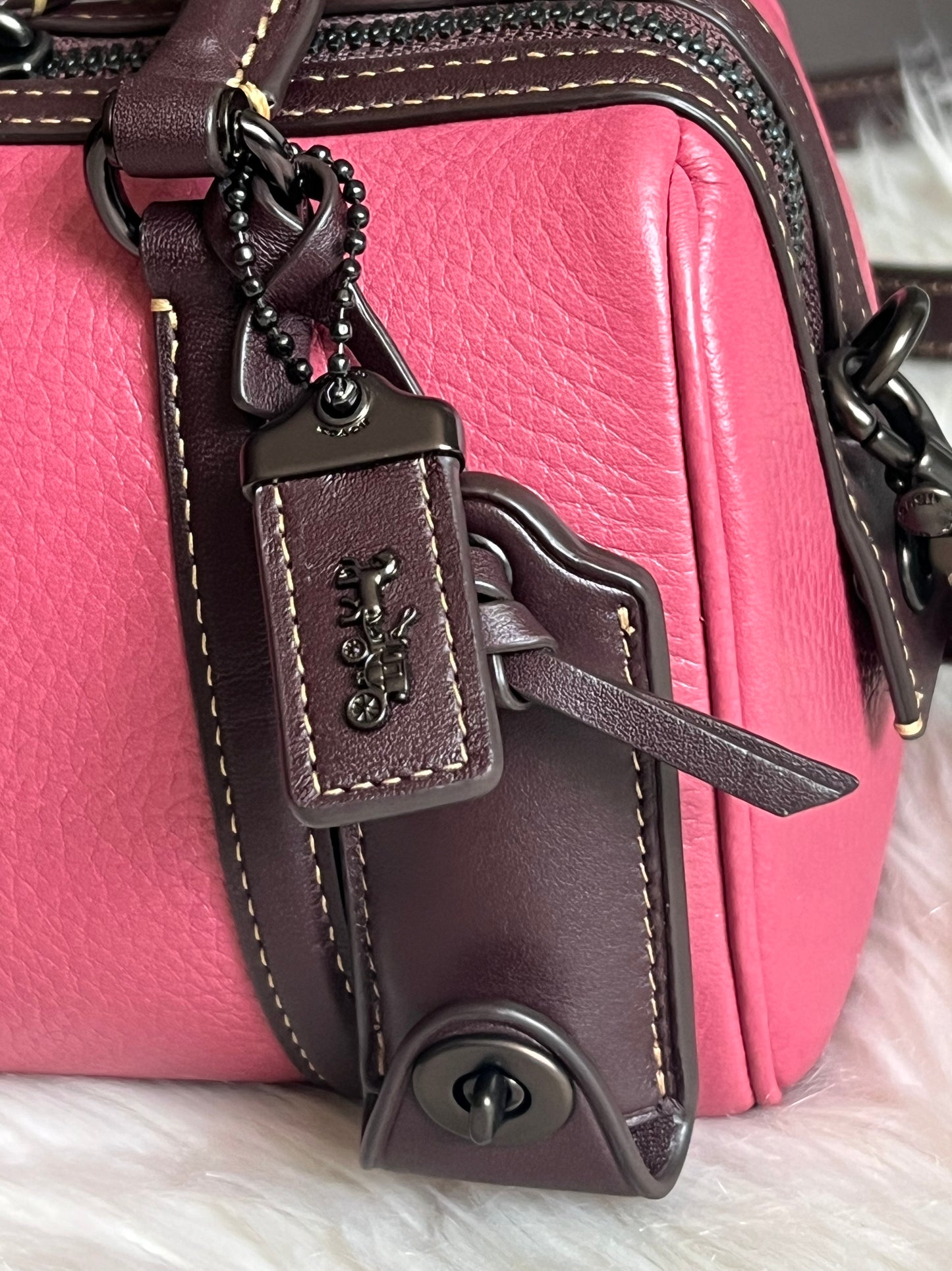 Coach Ruby Satchel 18 in Colorblock