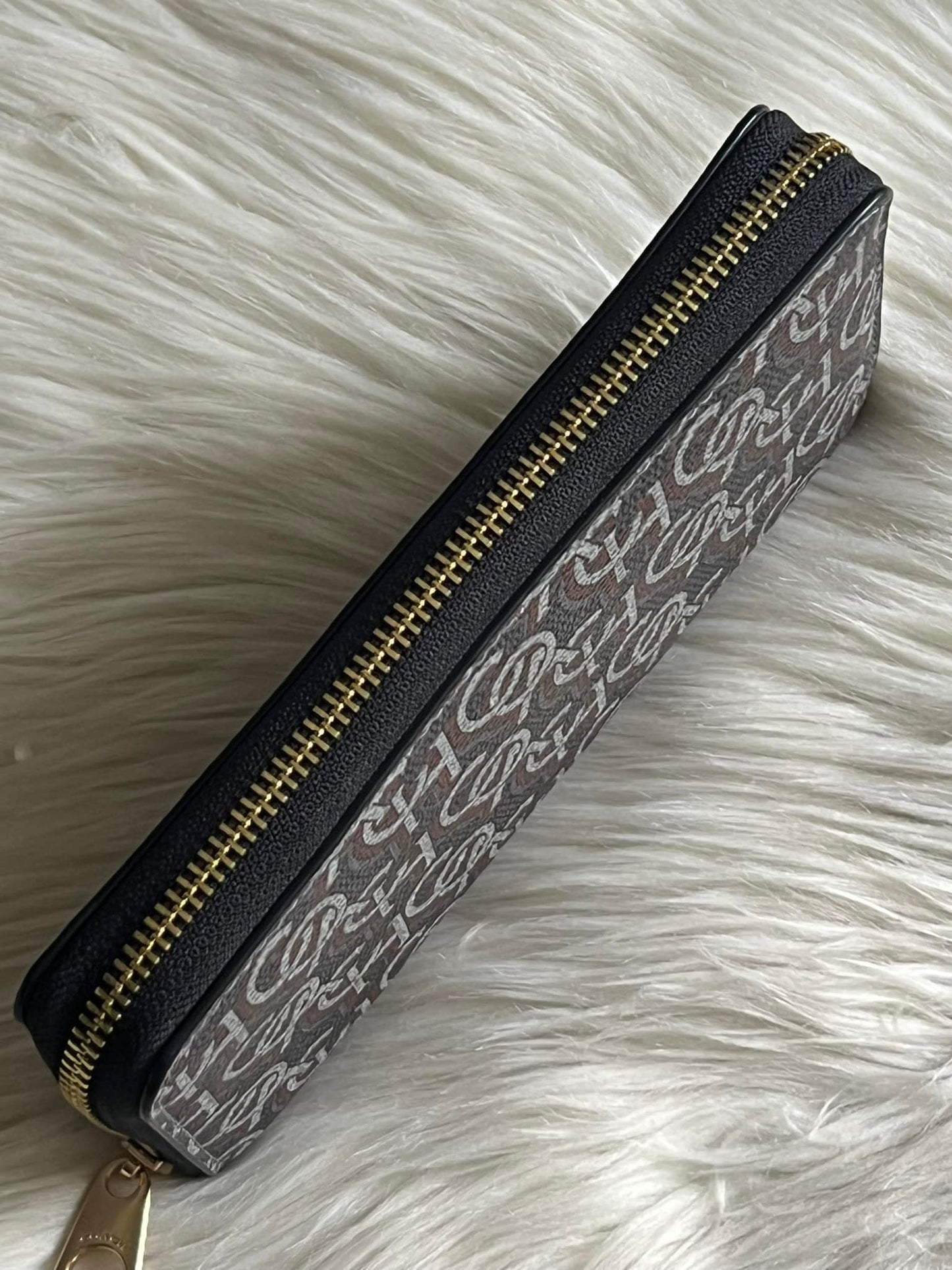 Coach Long Zip Around Wallet With Coach Monogram Print