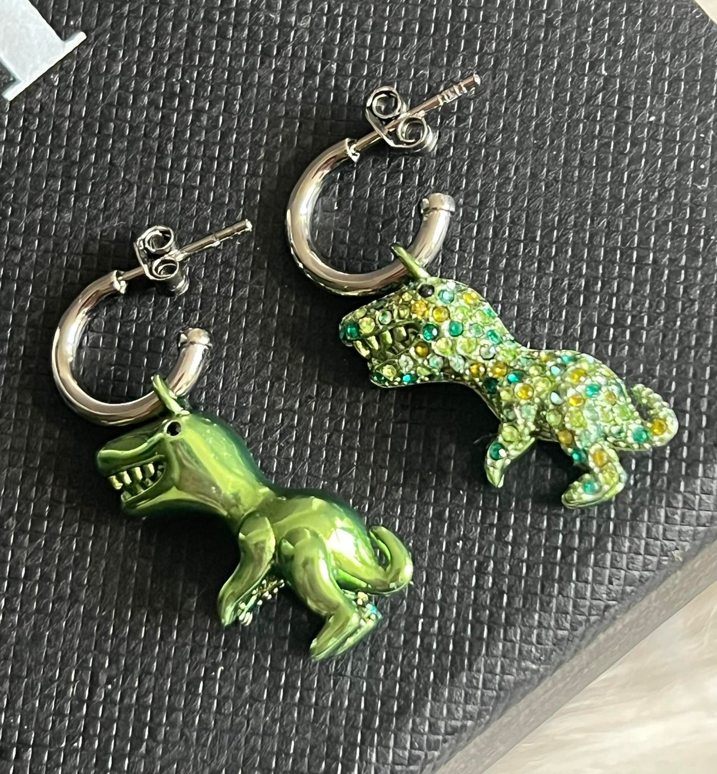 Coach Pavé Rexy Huggie Earings