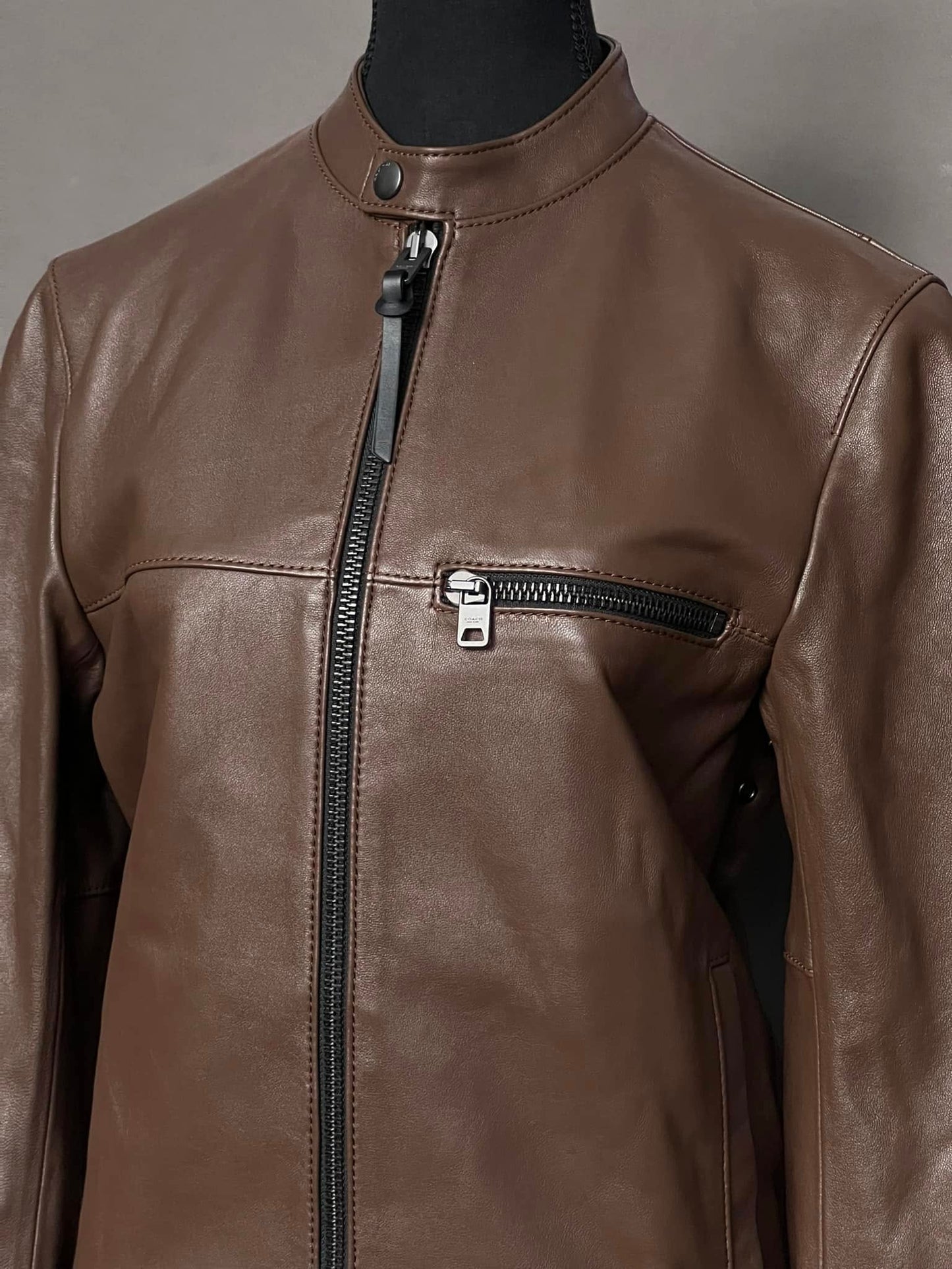 Coach Leather Racer Jacket