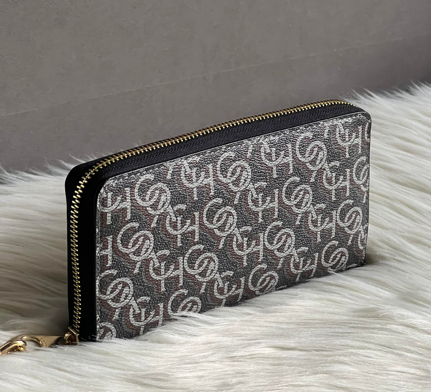 Coach Long Zip Around Wallet With Coach Monogram Print