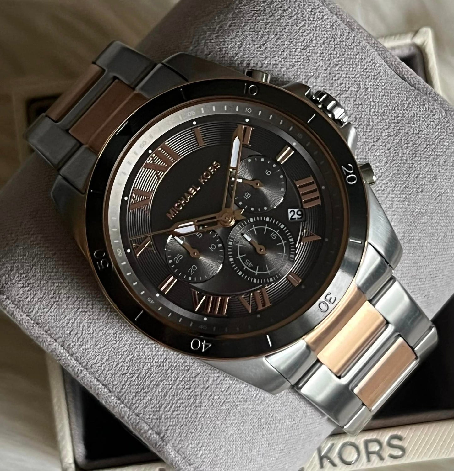 Michael Kors Men’s Oversized Alek Two-Tone Watch