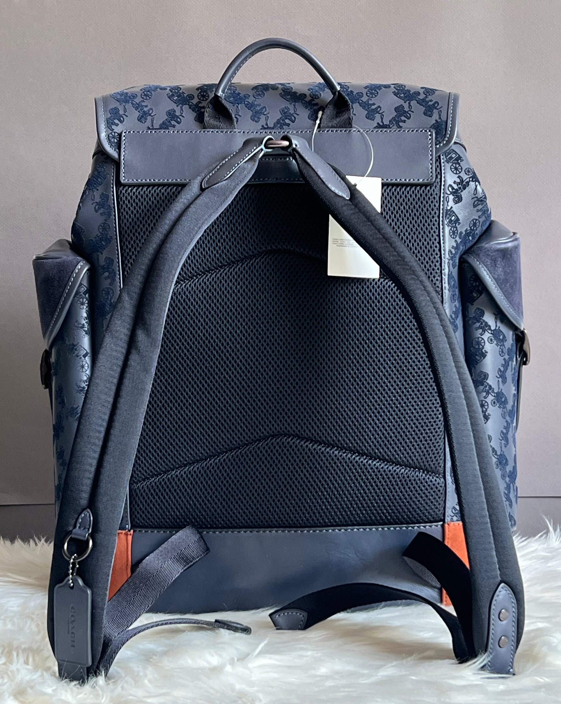 coach backpack imprented with horse and carrige Coach Hitch Backpack with Horse and Carriage – Club de Mode