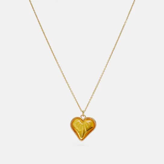 Coach Heart Chain Necklace