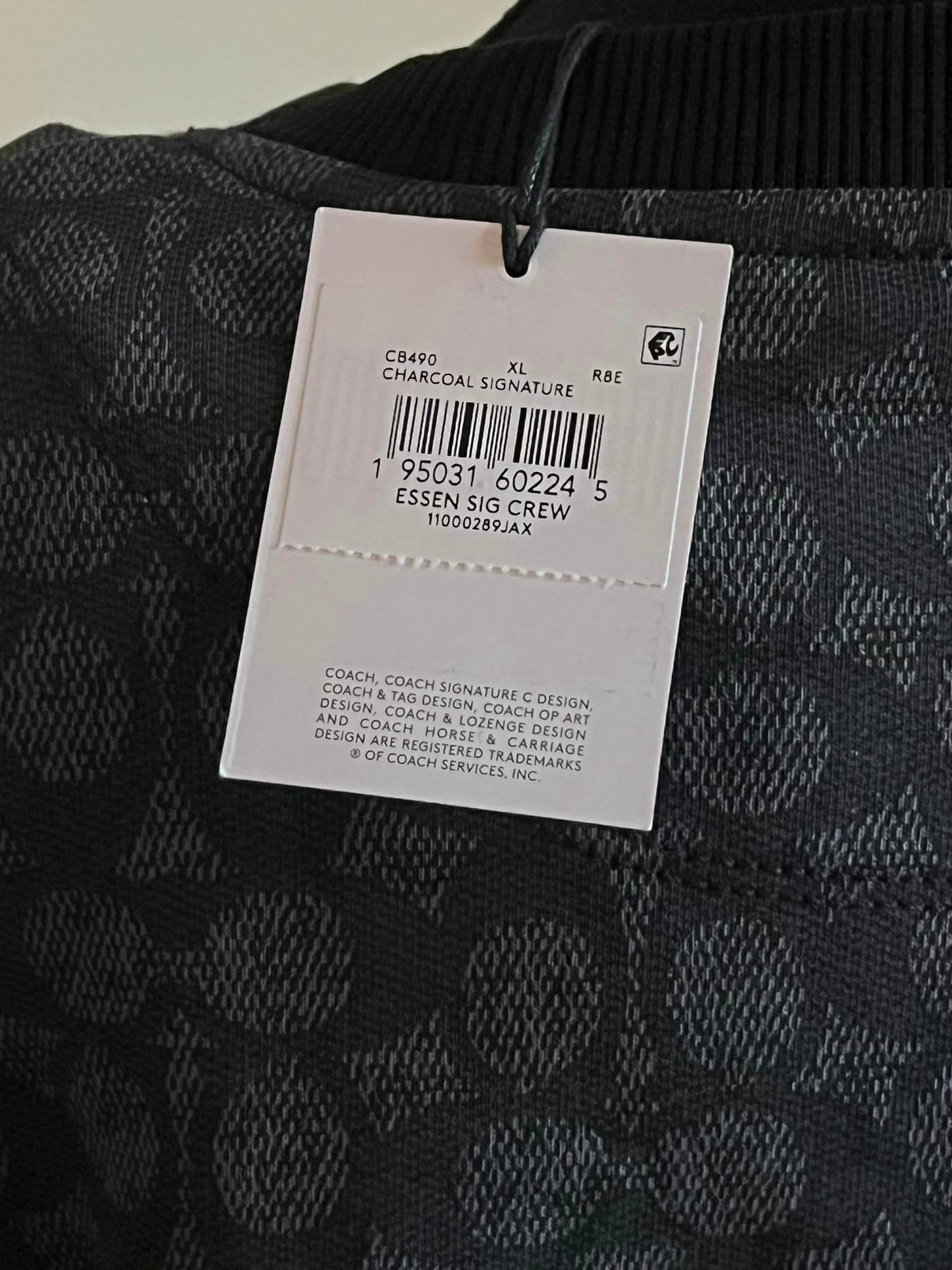 Coach Essential Crewneck In Signature