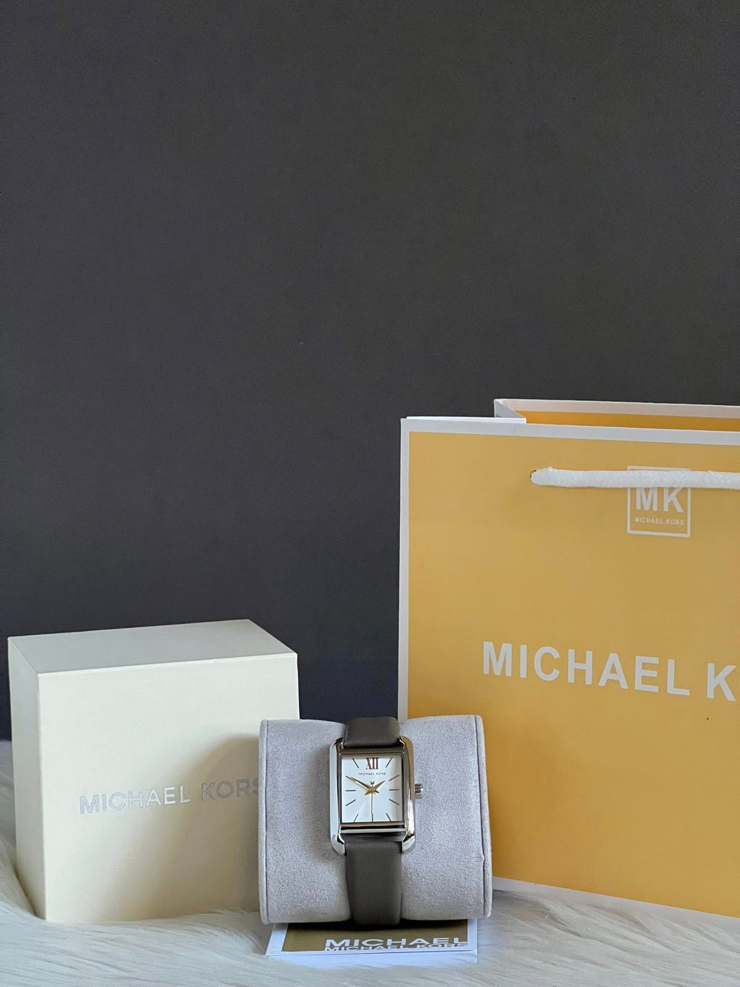 Michael Kors Women’s Three-Hand Dusk Leather Watch