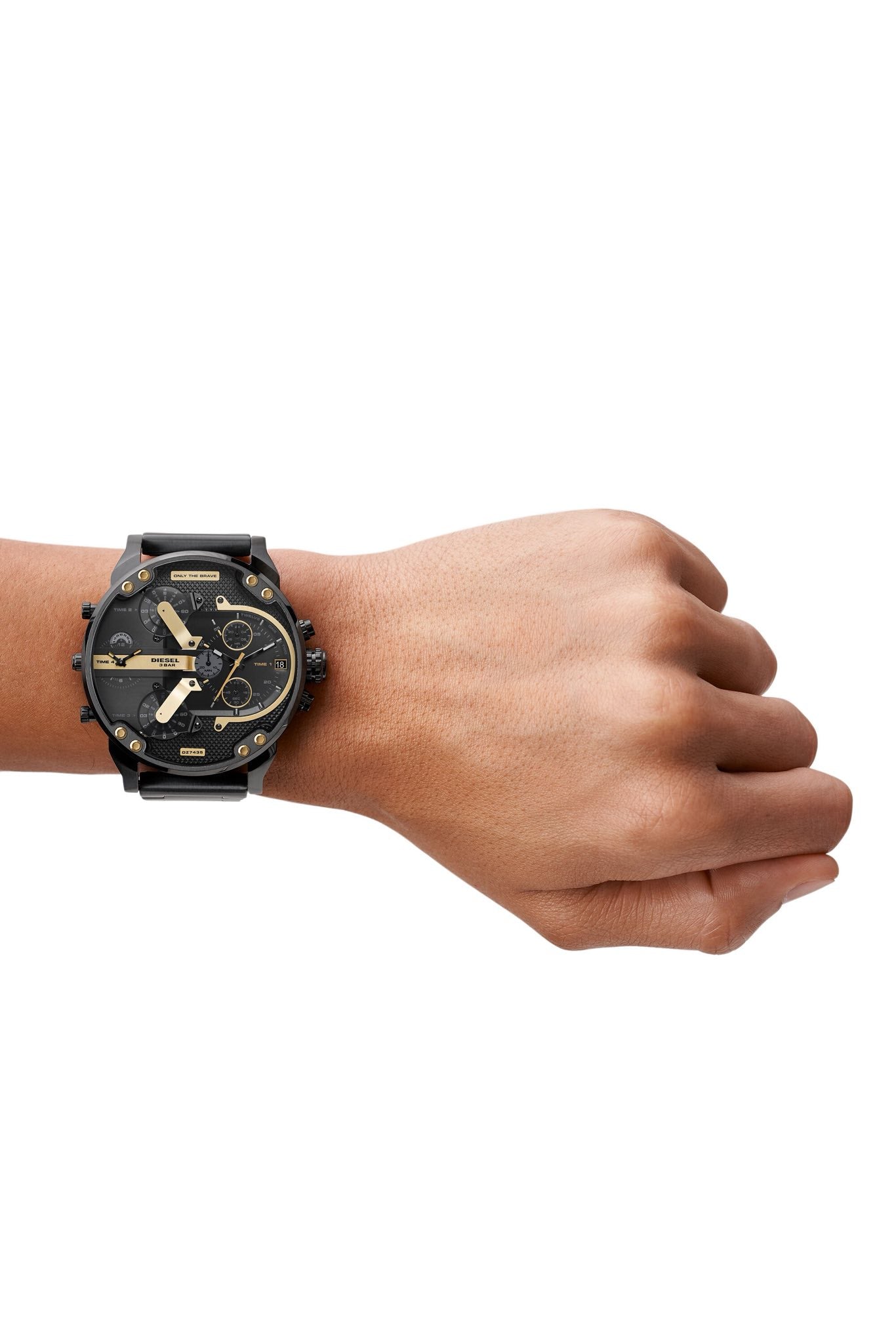 DZ7435 - Diesel Men's Mr. Daddy 2.0 Chrono Black Dial Leather