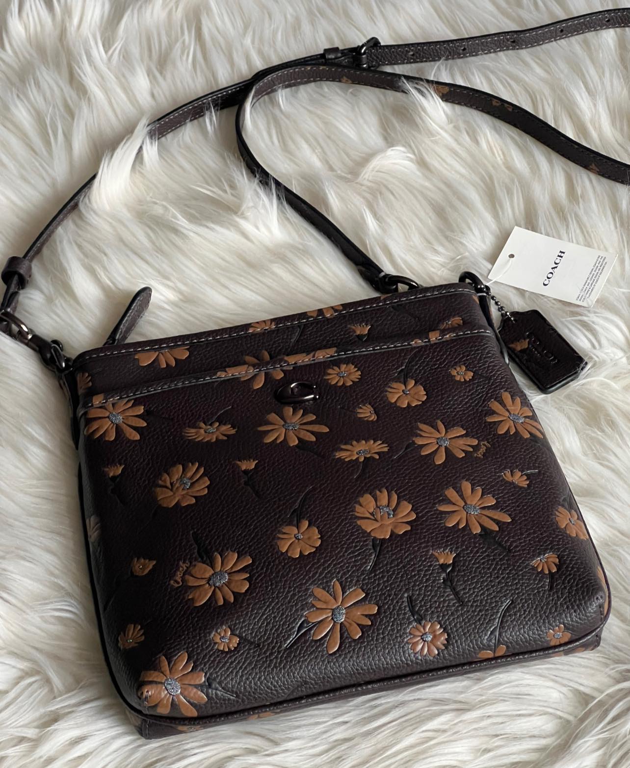 Coach Kitt Messenger Crossbody with Floral Print