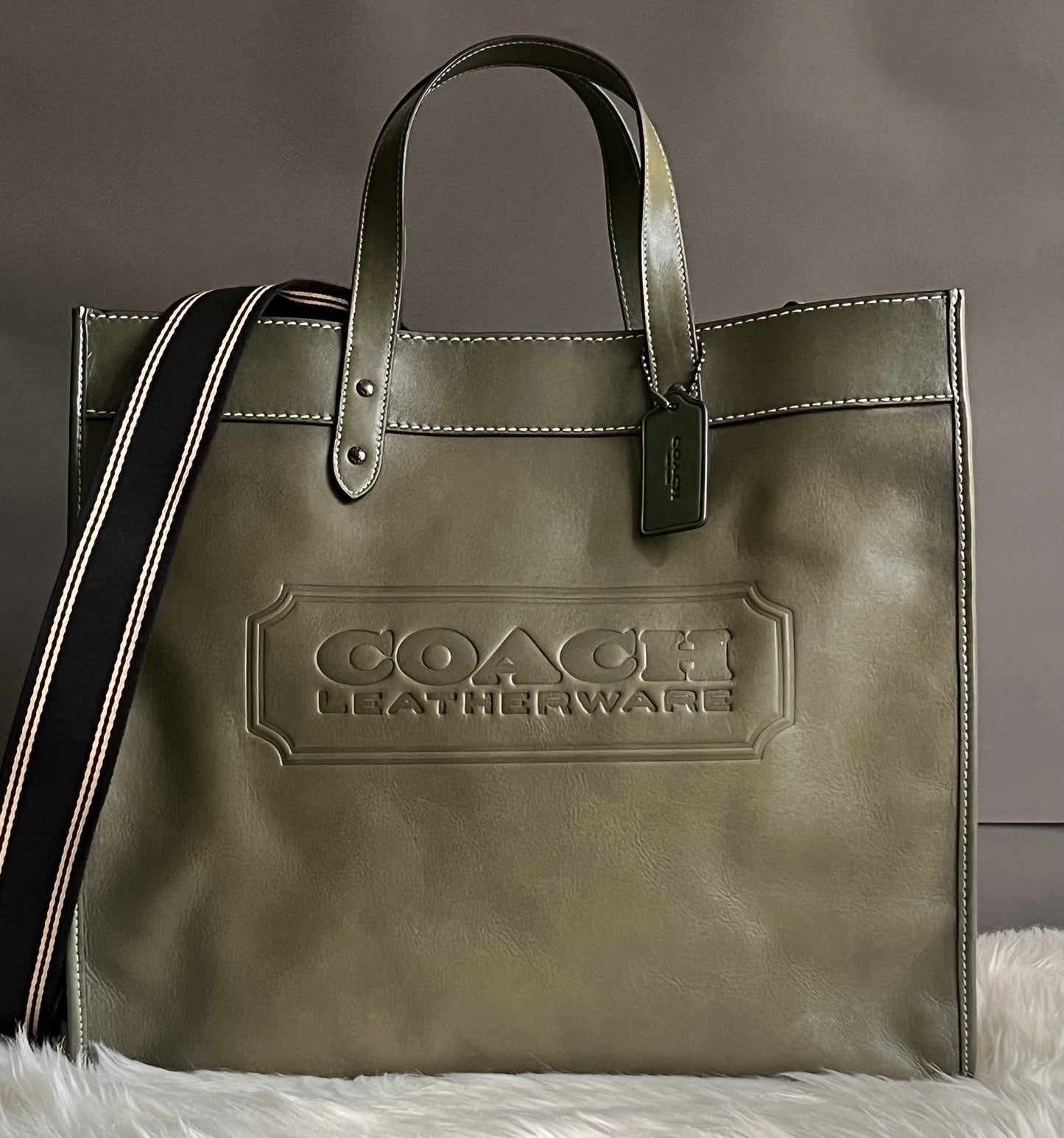 Coach Field Tote 40 with Coach Badge