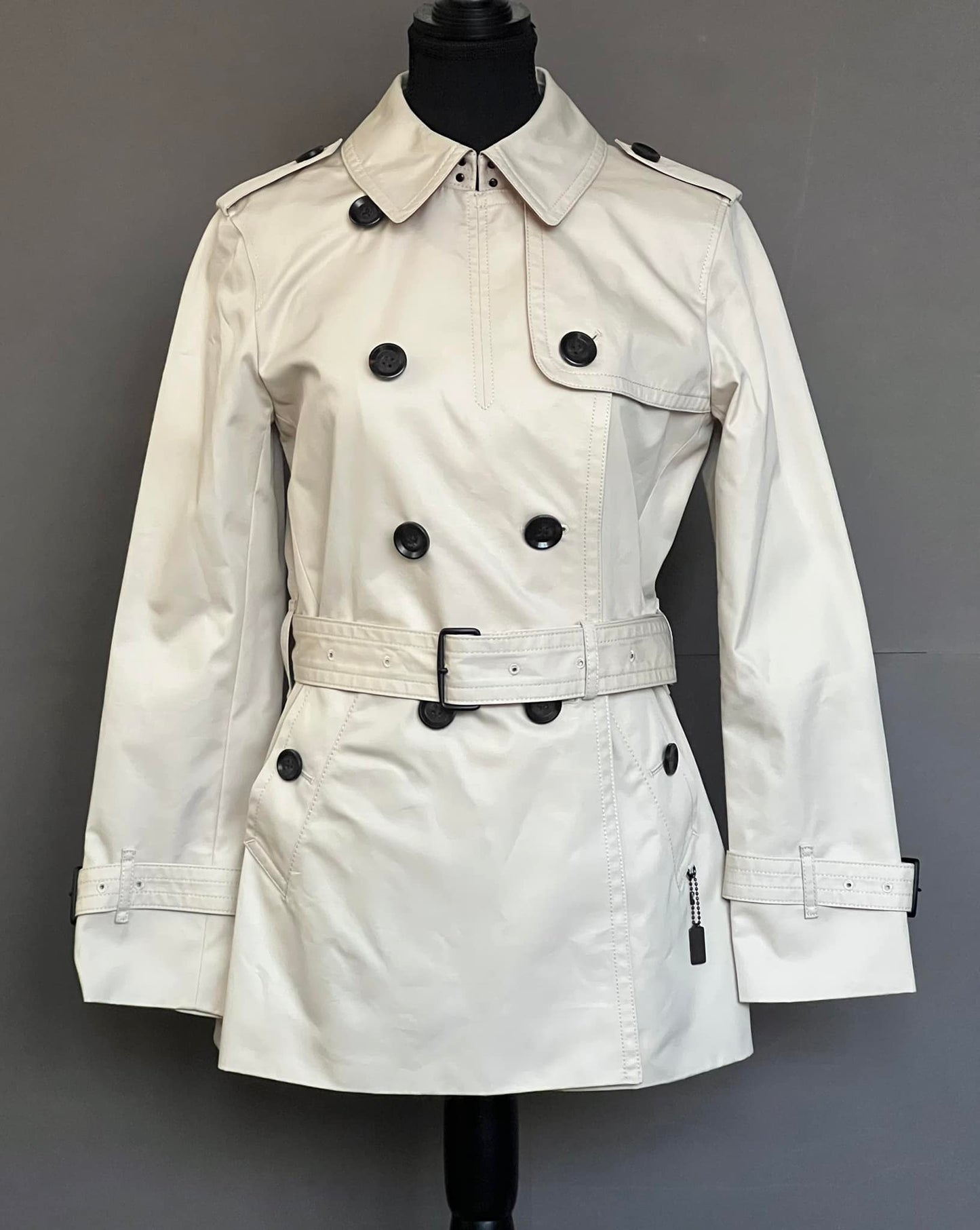 Coach Short Trench Coat