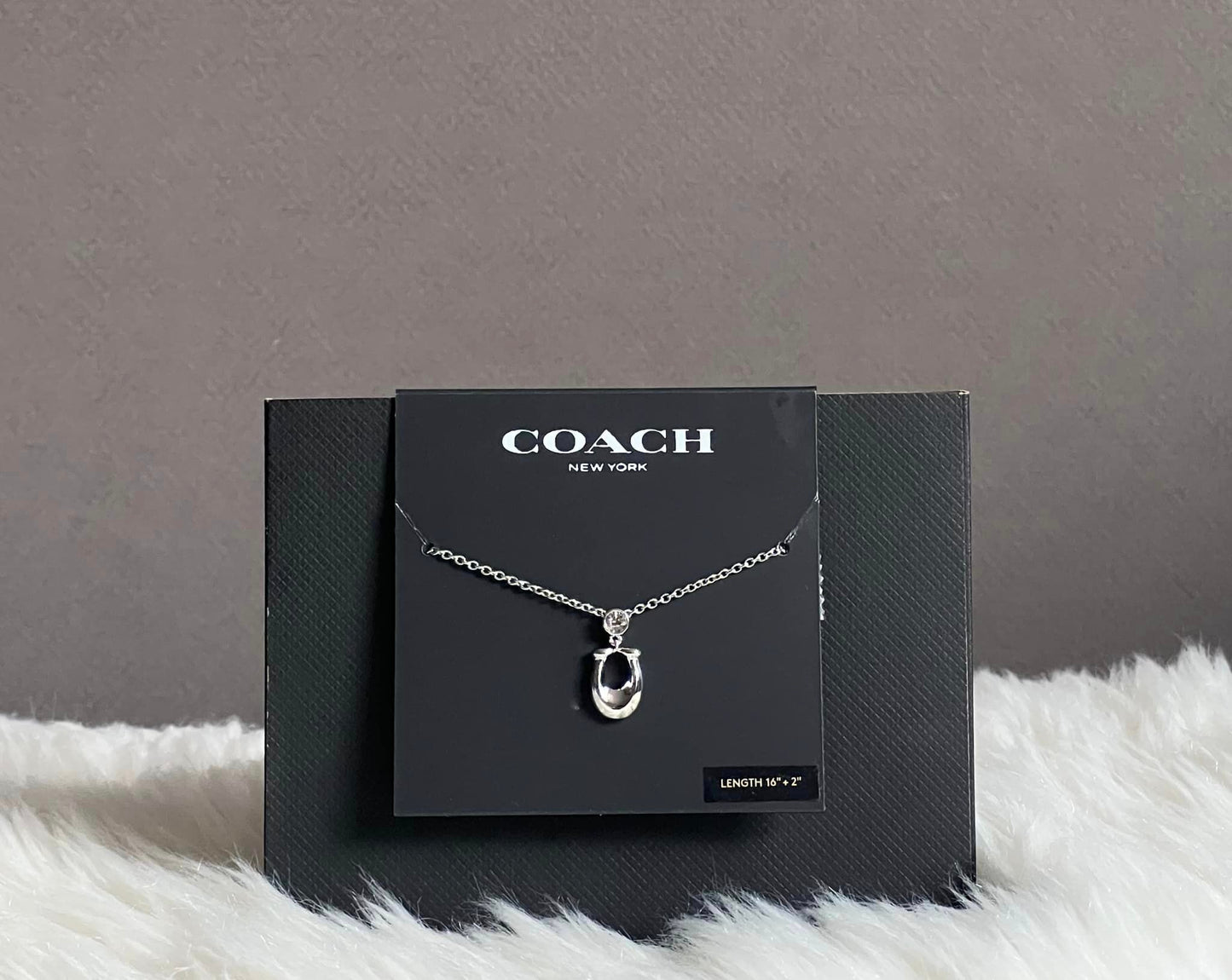 Coach Signature Enamel Necklace