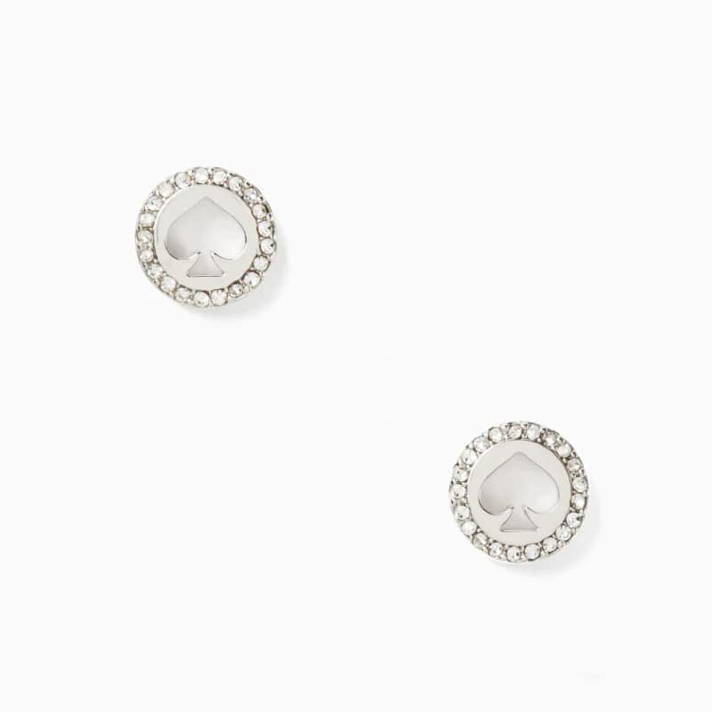 Kate Spade Spot The Spade Pave Halo Spade Studs