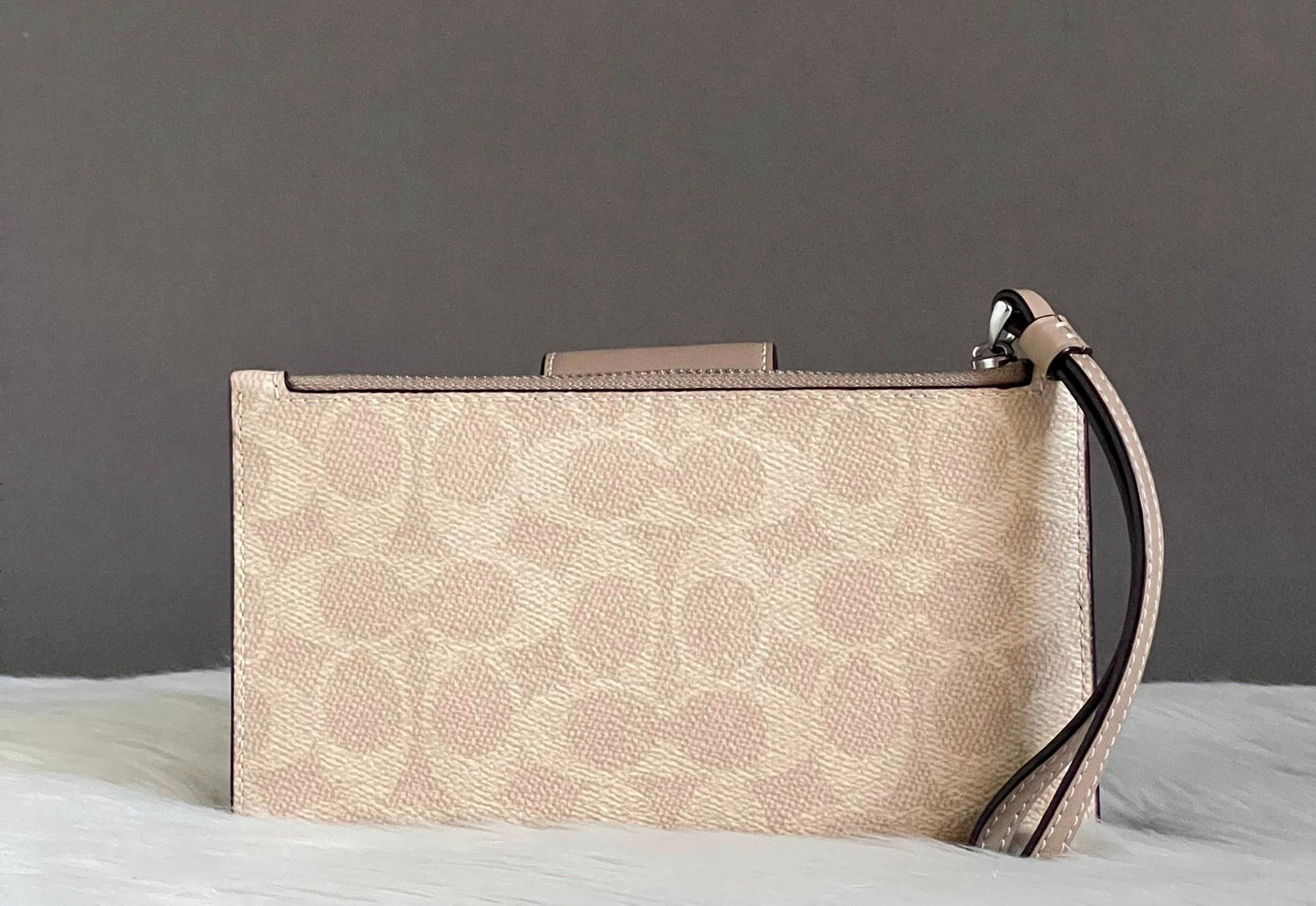 Coach Phone Wallet In Signature Canvas