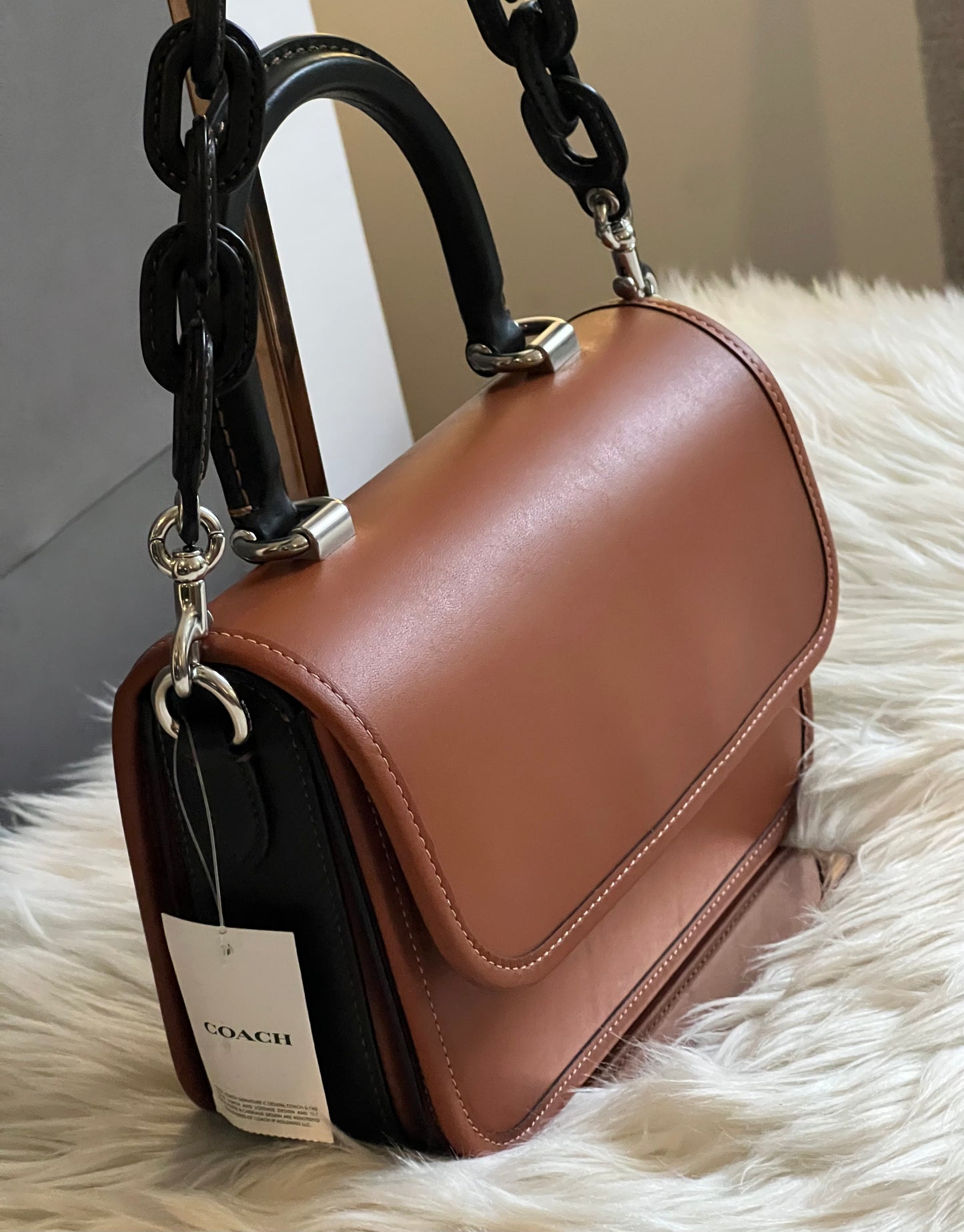 Coach Rogue Top Handle in Colorblock