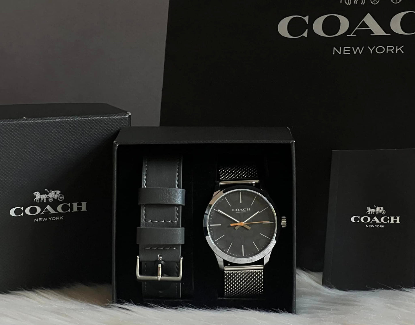 Coach Men’s Boxed Baxter Watch Gift Set