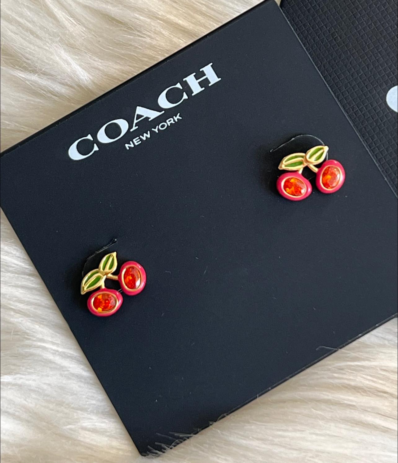 Coach Cherry Stud Earrings