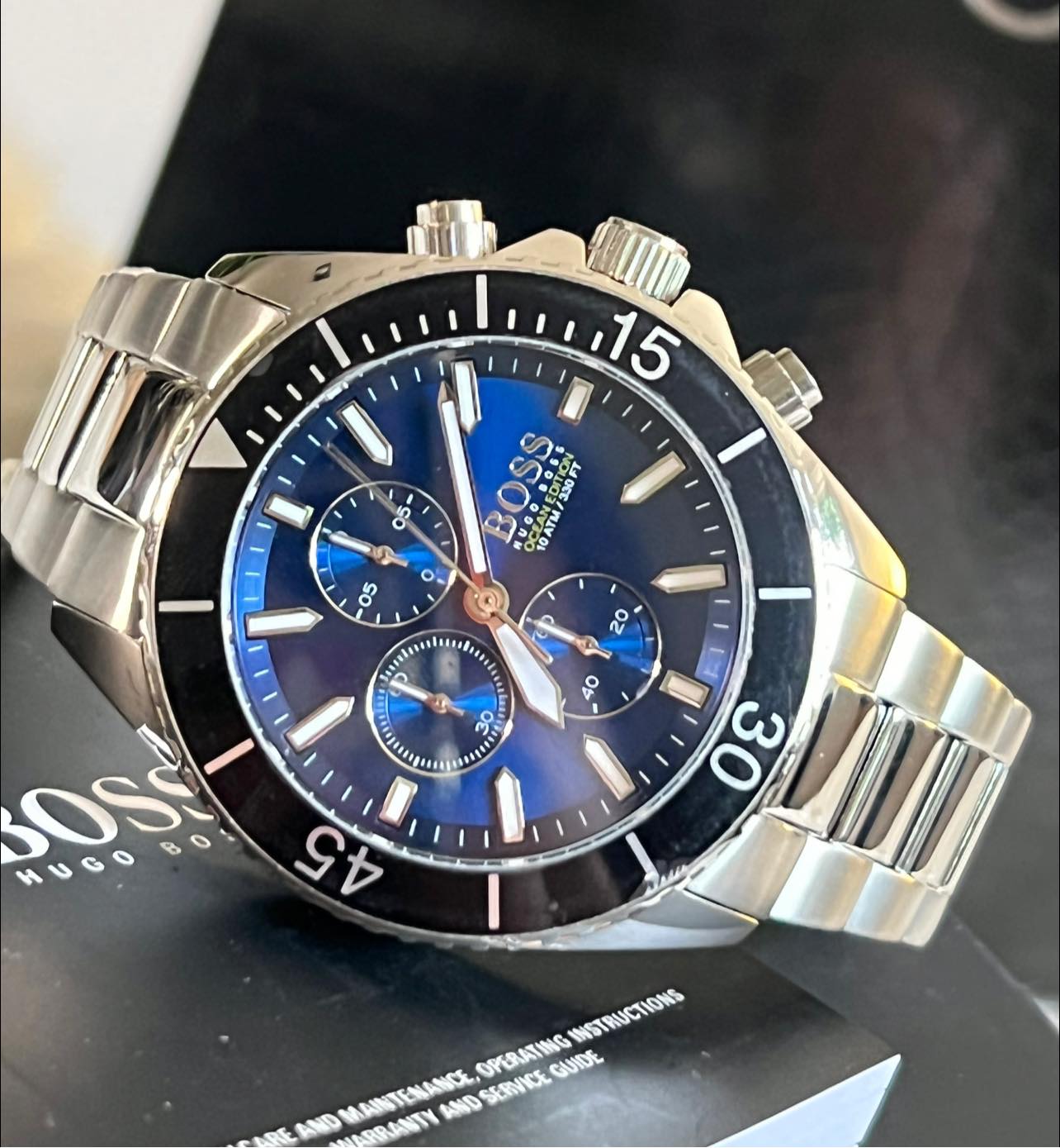 Hugo Boss Men’s Ocean Blue Dial Watch