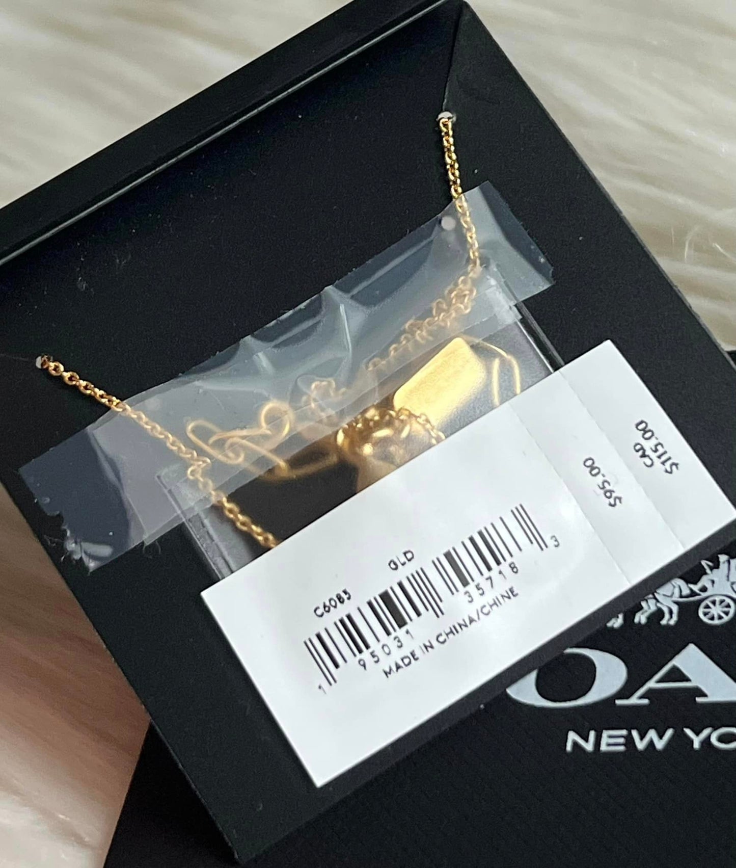 Coach Heart Chain Necklace