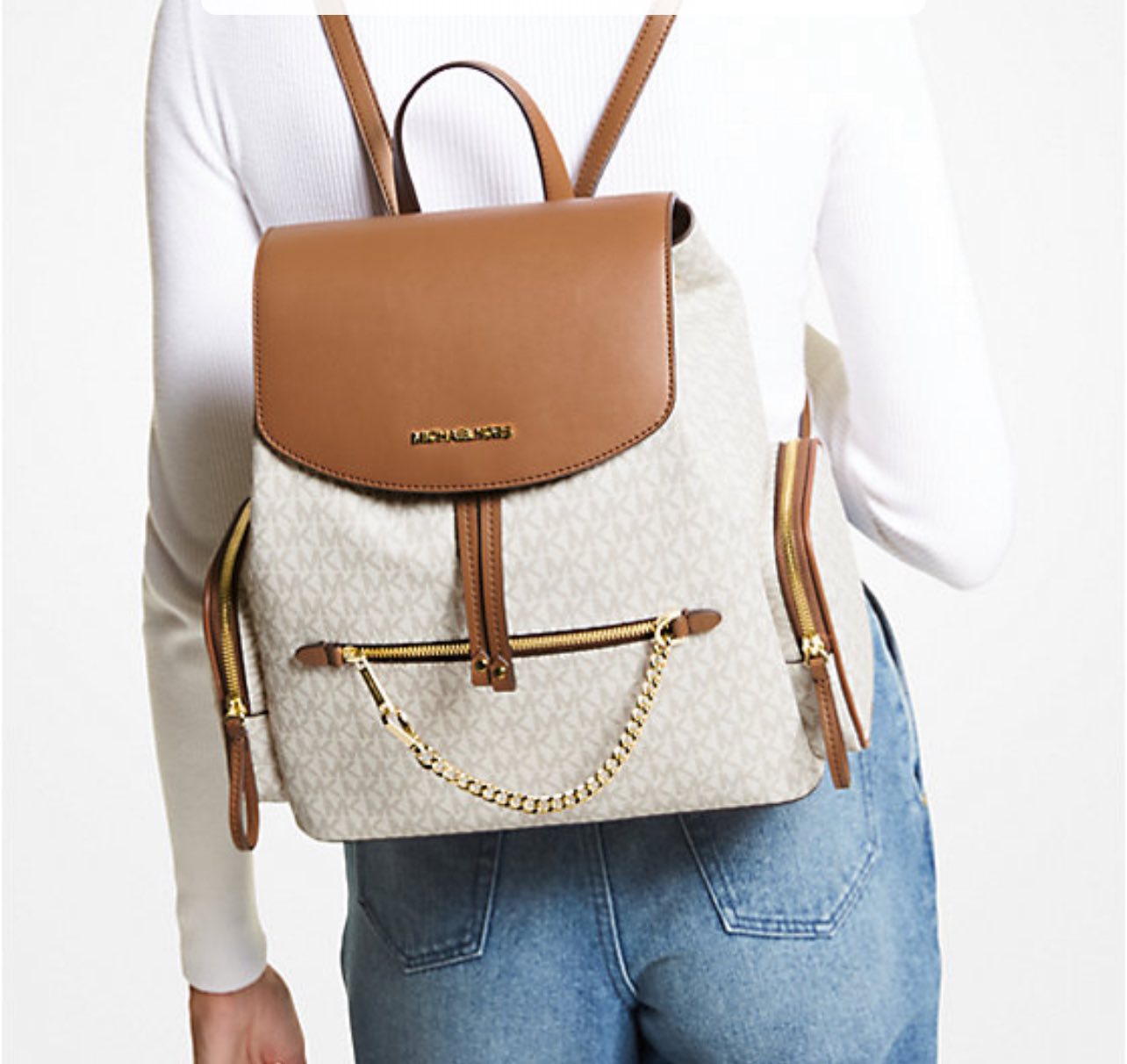 Michael Kors Jet Set Large Logo Backpack