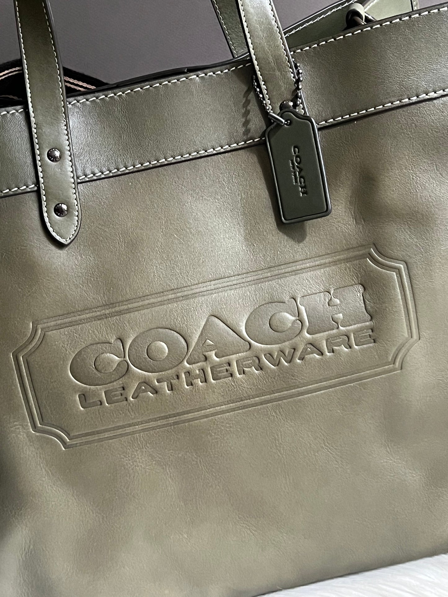 Coach Field Tote 40 with Coach Badge