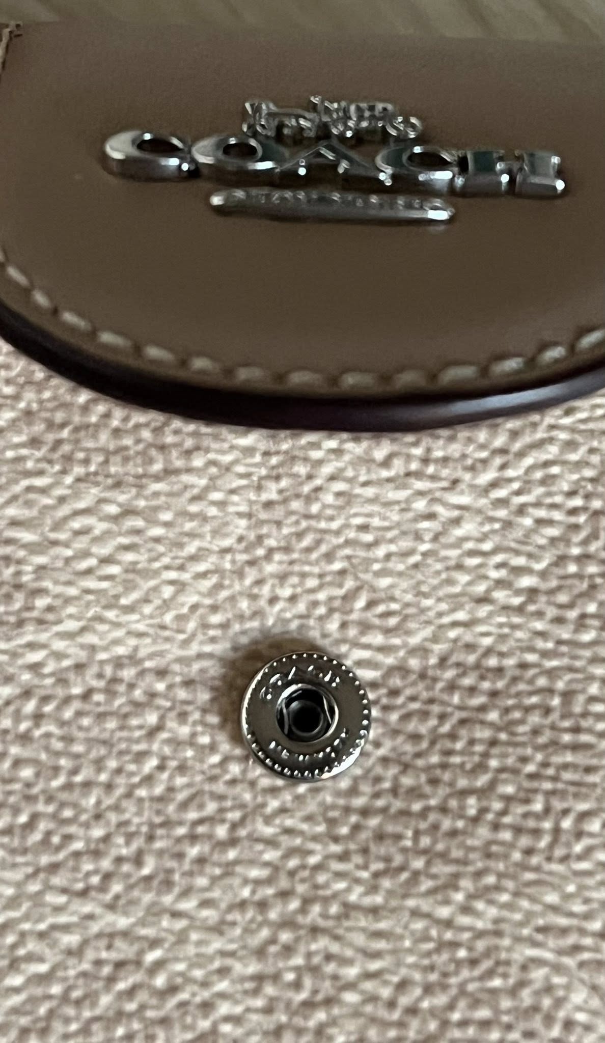 Coach Phone Wallet In Signature Canvas