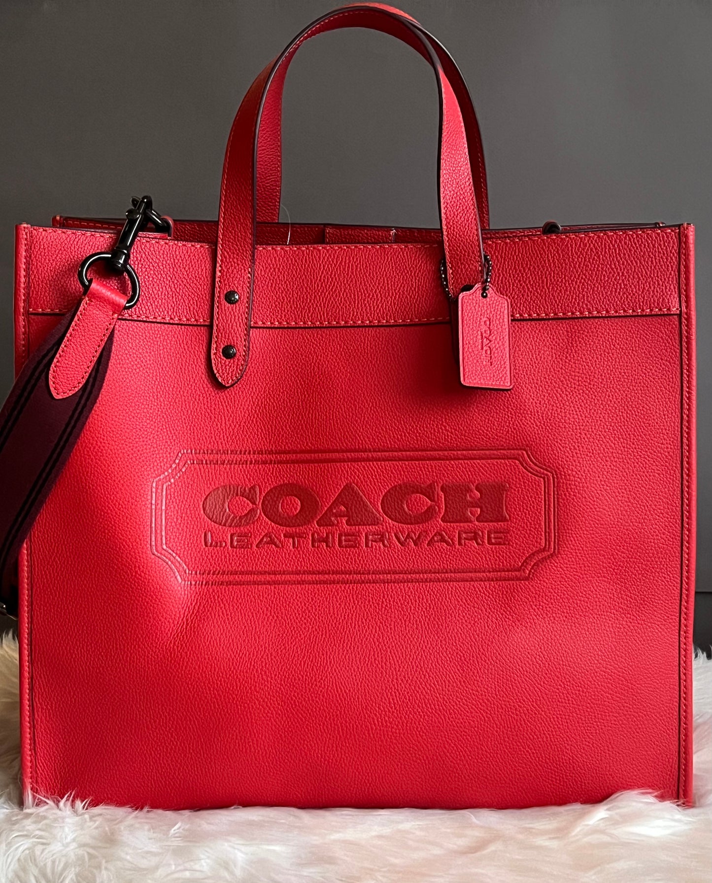 Coach Field Tote 40 with Coach Badge