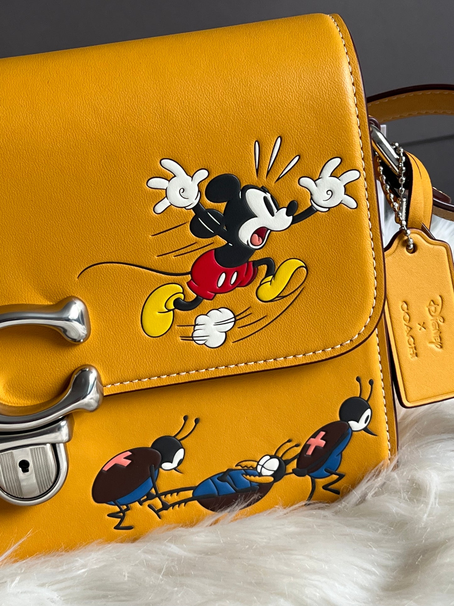 Disney X Coach Studio Shoulder Bag with Mickey Mouse and Bugs