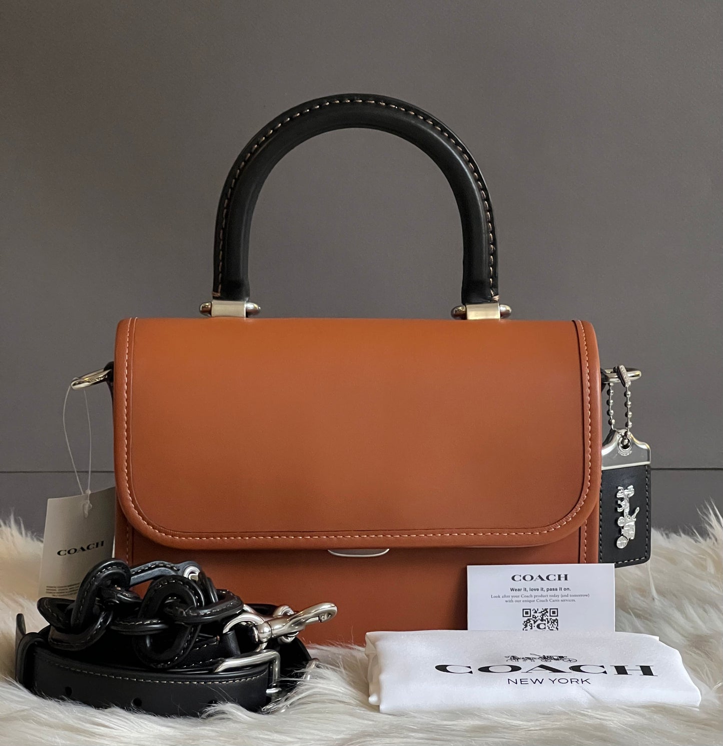 Coach Rogue Top Handle in Colorblock