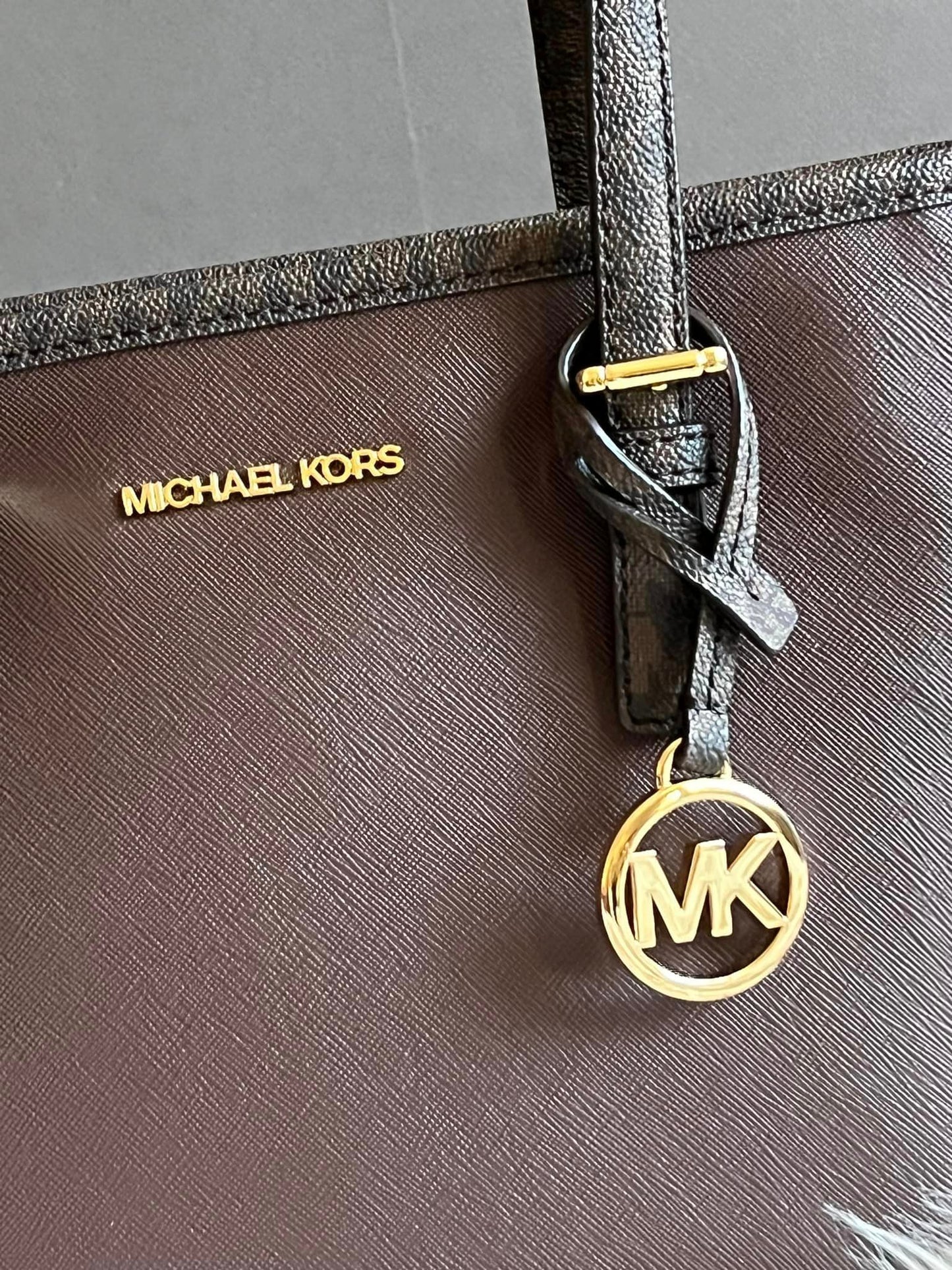 Michael Kors Jet Set Travel XS Logo Top-Zip Tote Bag