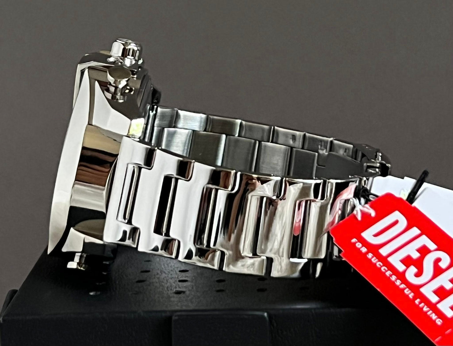Diesel Men’s Mega Chief Ana-Digi Stainless Steel Watch