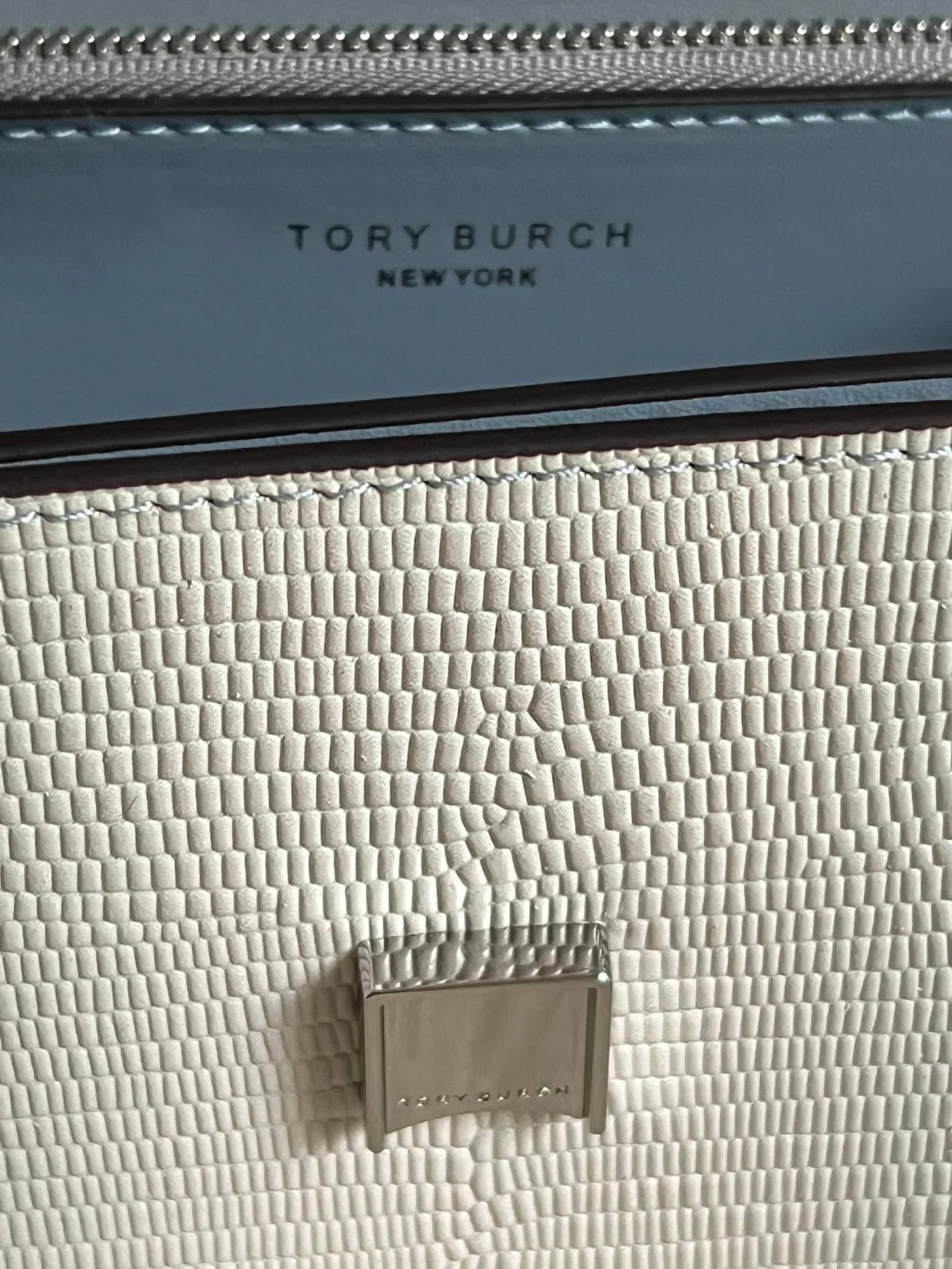 Tory Burch Eleanor Lizard Small Convertible Shoulder Bag
