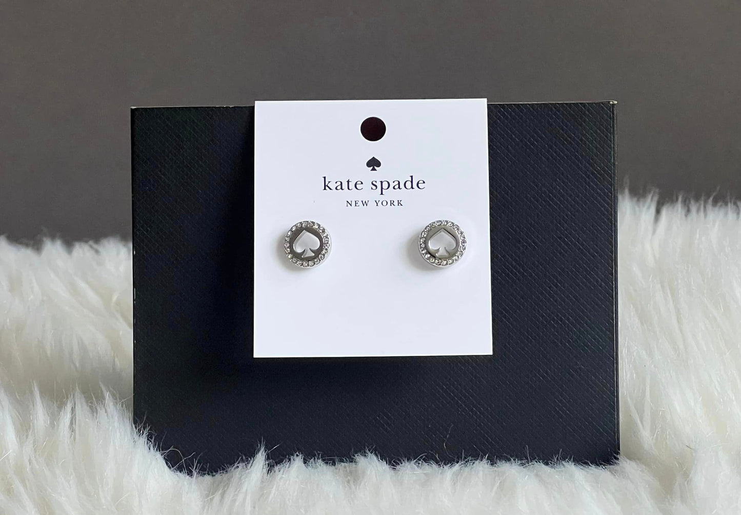 Kate Spade Spot The Spade Pave Halo Spade Studs