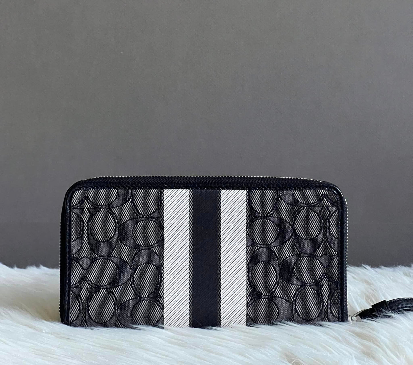 Coach Dempsey Large Phone Wallet In Signature Jacquard With Stripe And Coach Patch