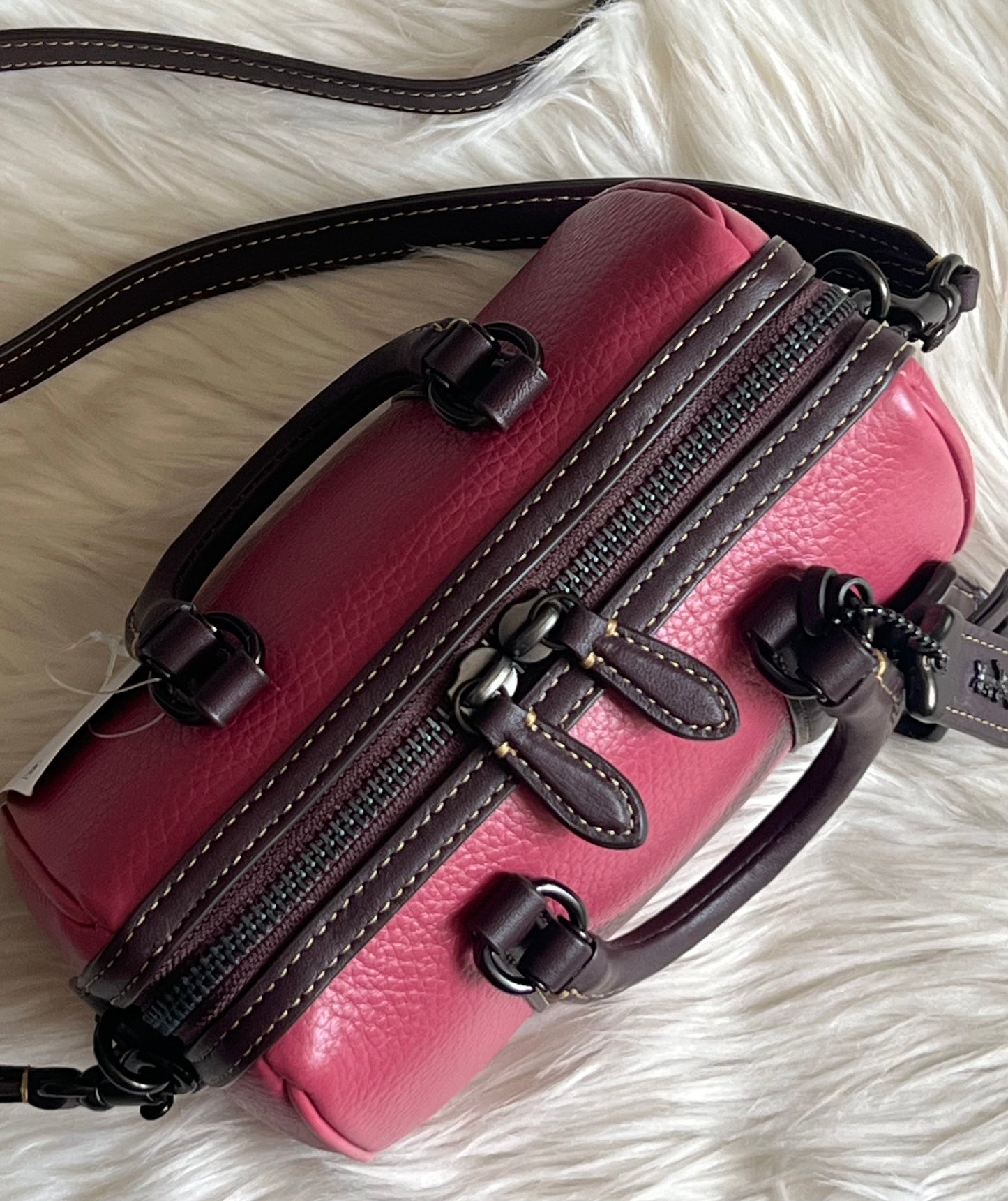 Coach Ruby Satchel 18 in Colorblock