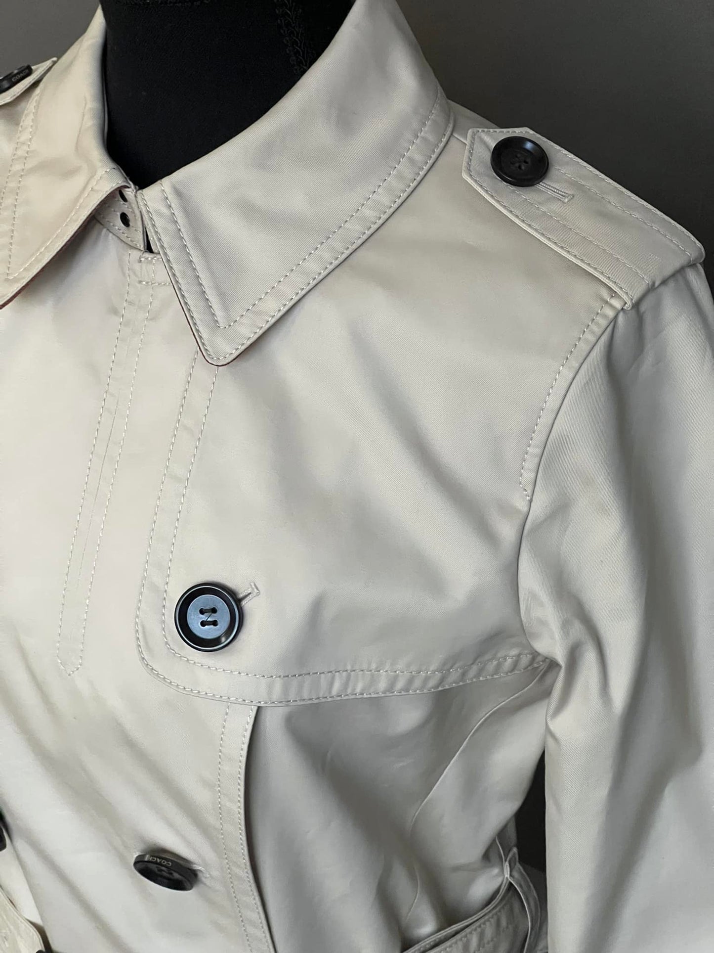 Coach Short Trench Coat