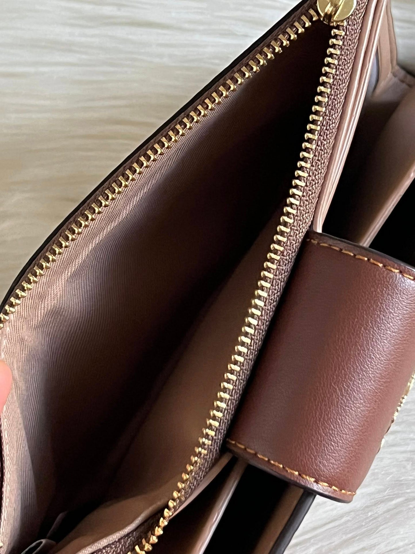 Coach Phone Wallet In Signature Canvas