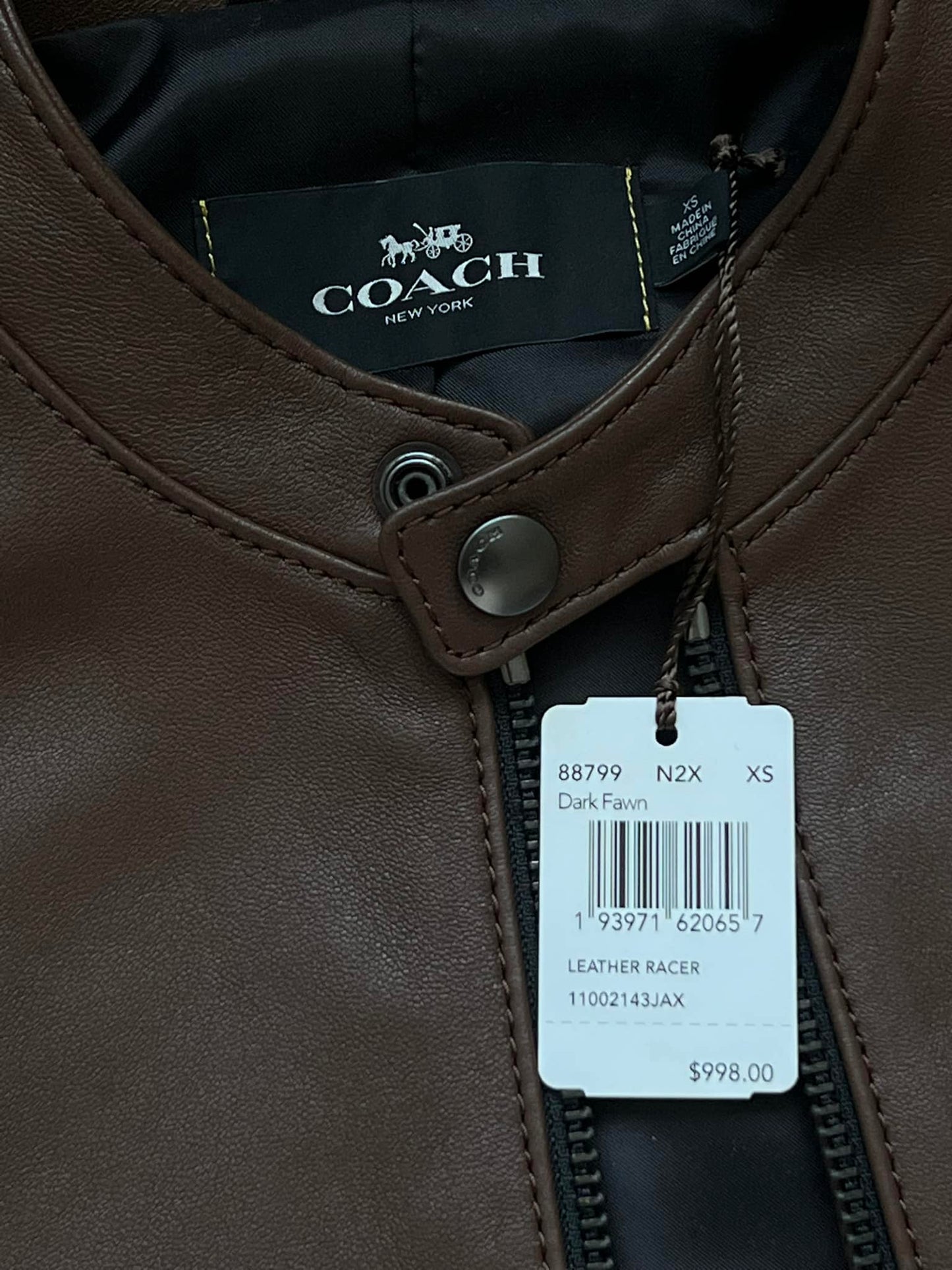 Coach Leather Racer Jacket